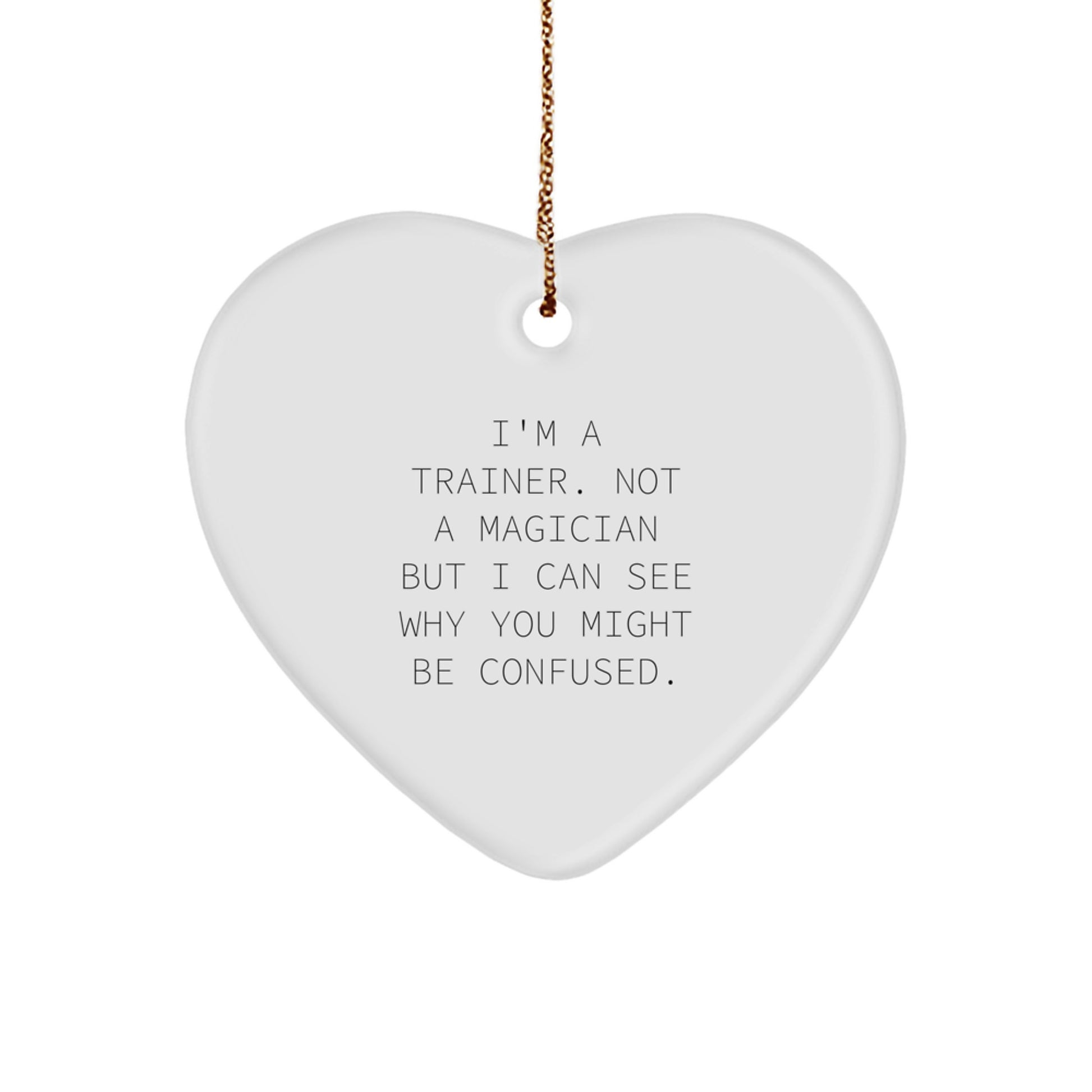 Family Treasure Trainer Heart Ornament for Family Christmas Unique Gift - Image 1