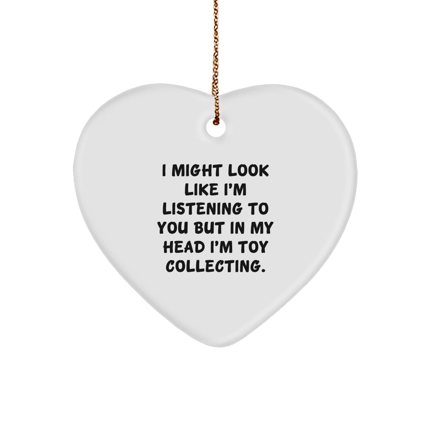Toy Collecting Heart Ornament Idea for Coworkers Christmas Gift - Image 1