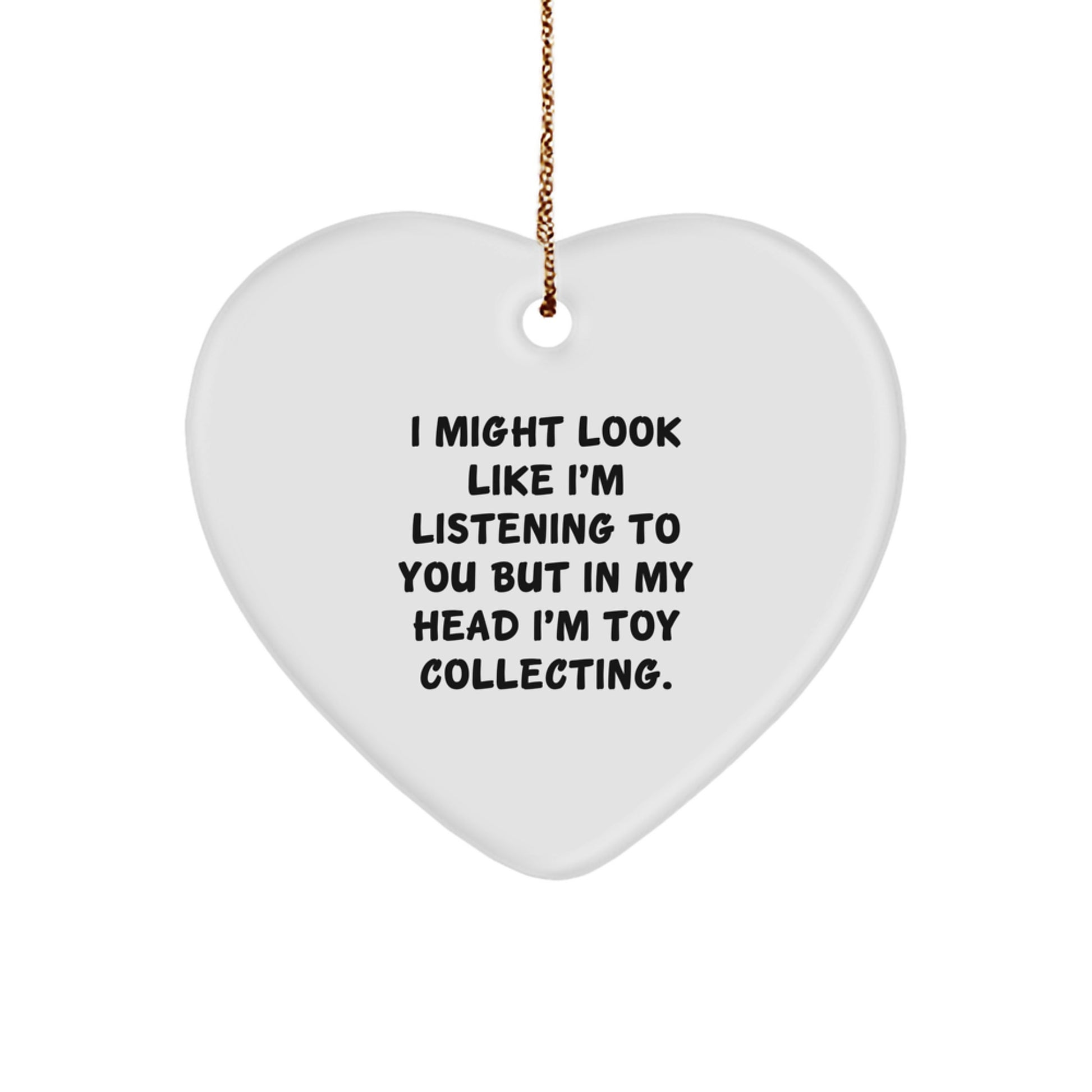 Toy Collecting Heart Ornament Idea for Coworkers Christmas Gift - Image 1