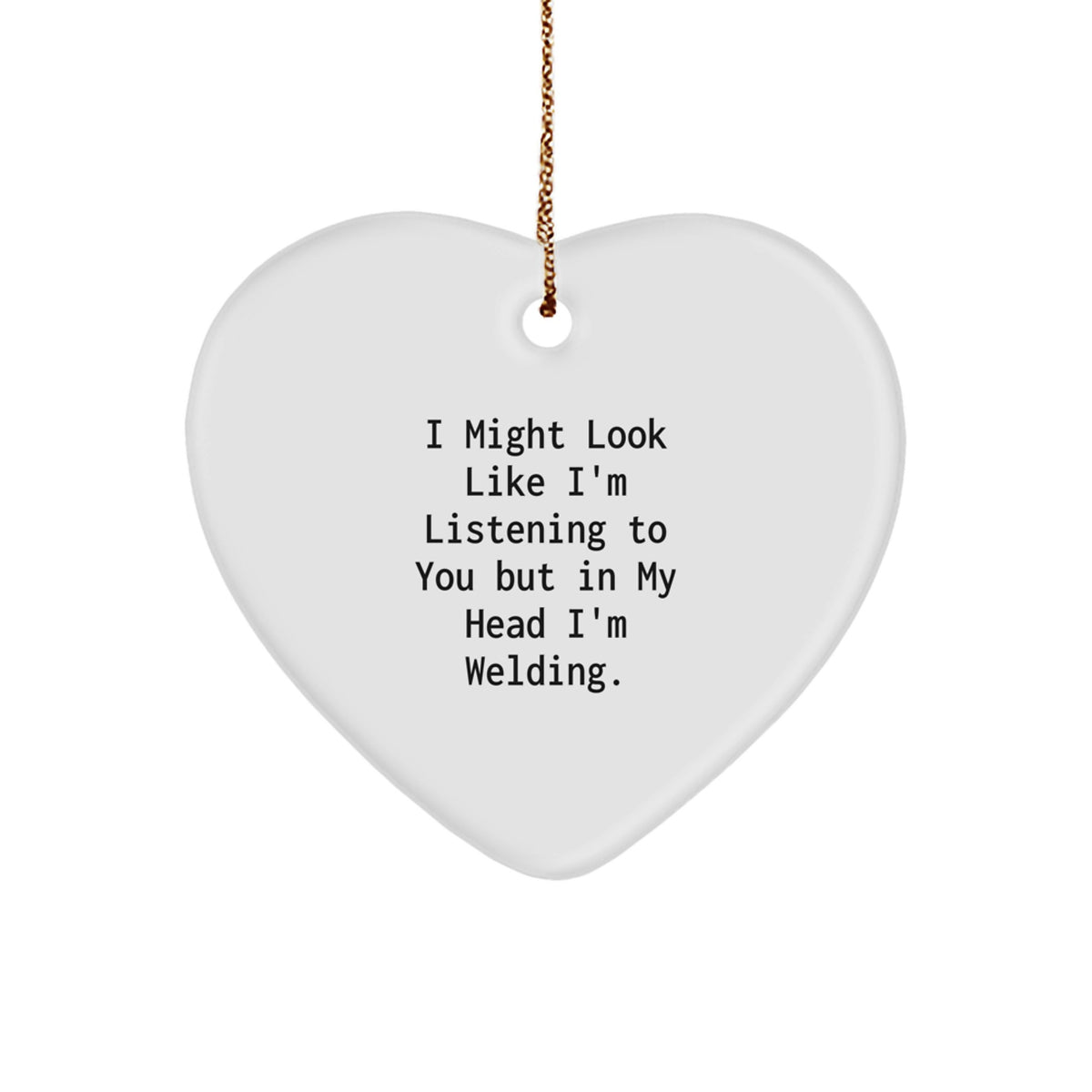 Welding Heart Ornament for Coworkers Idea Christmas Gift - Image 1