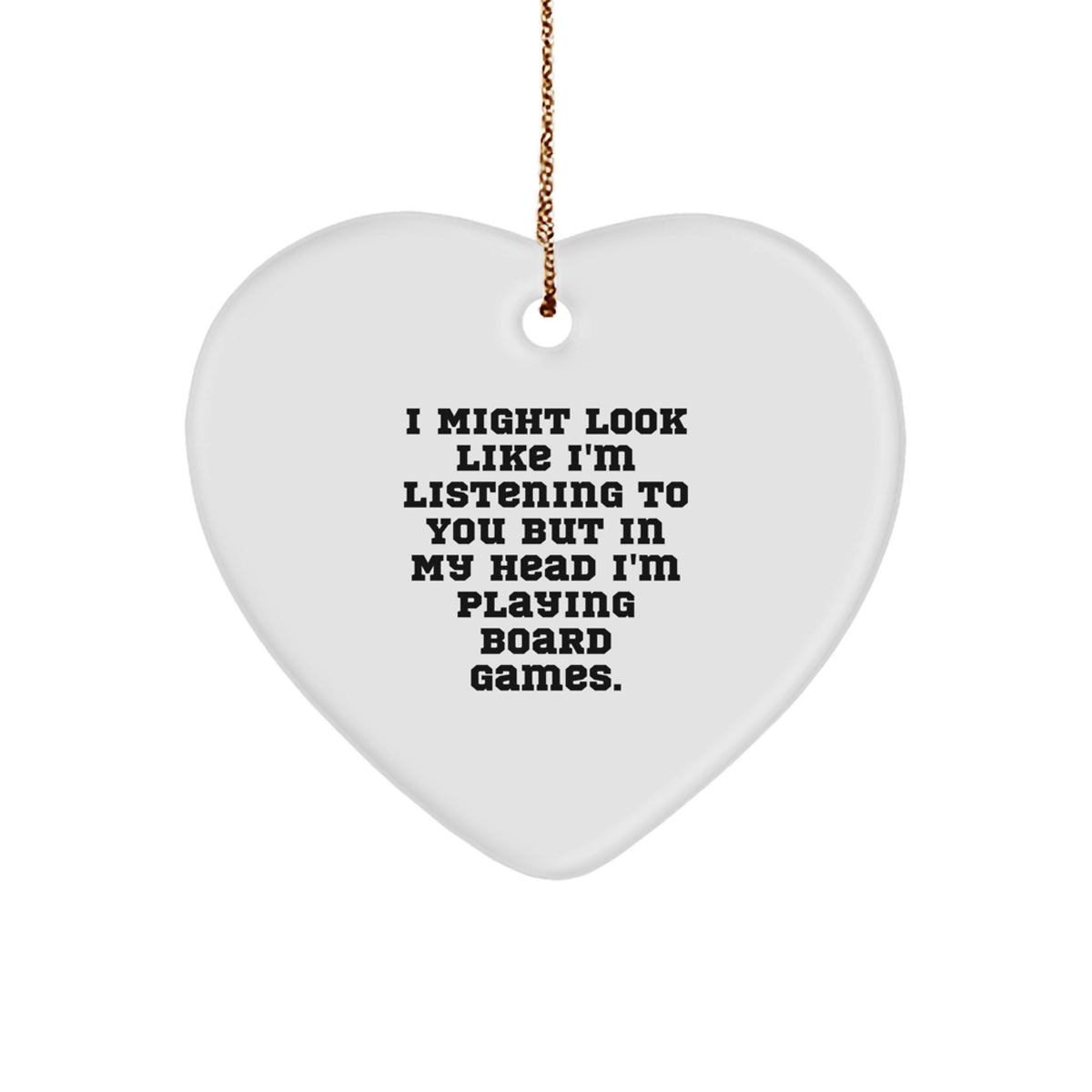 Christmas Unique Gift for Teens Surprise Board Games Heart Funny Ornament - Image 1