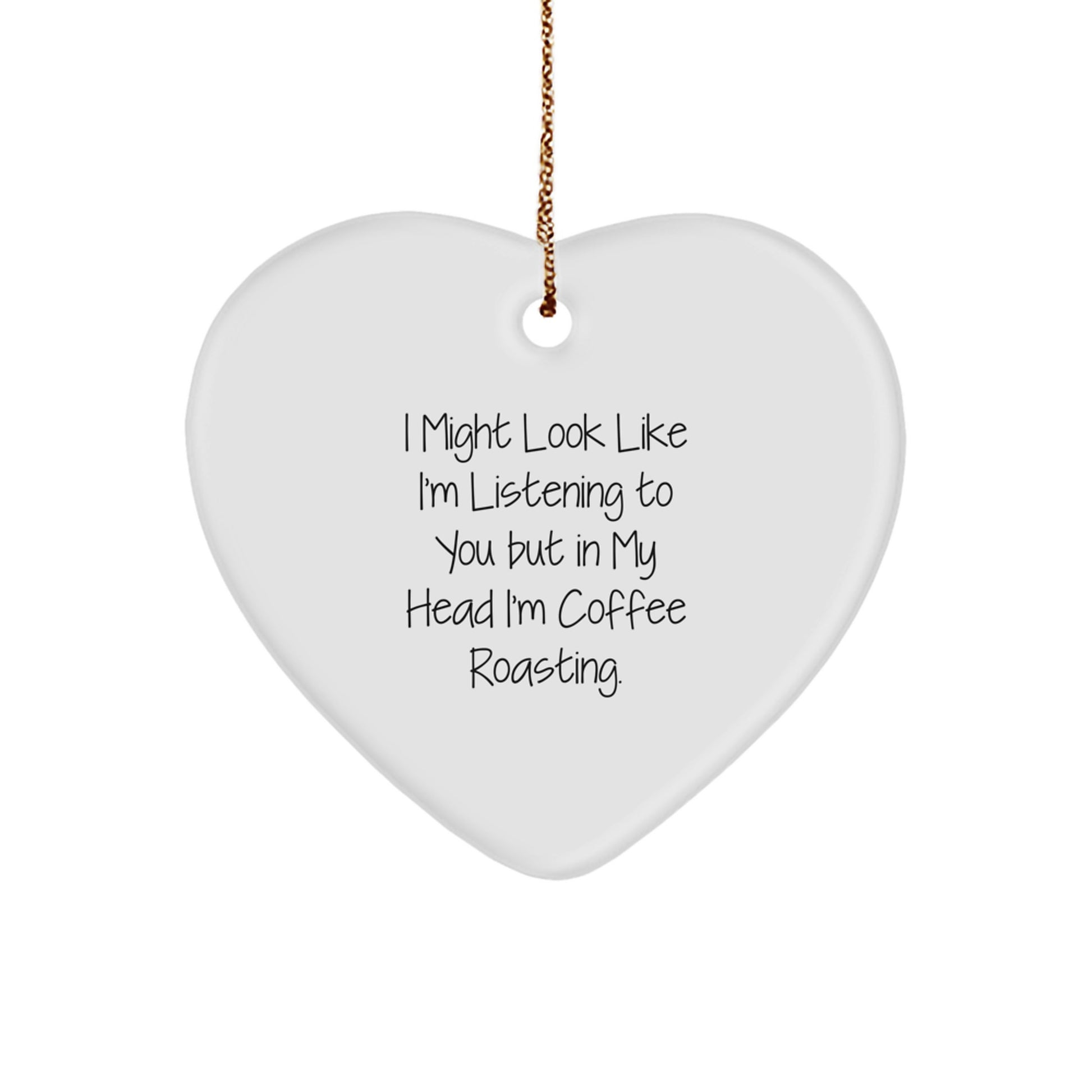 Coffee Roasting Heart Christmas Ornament Best Friend Essential Gift - Image 1