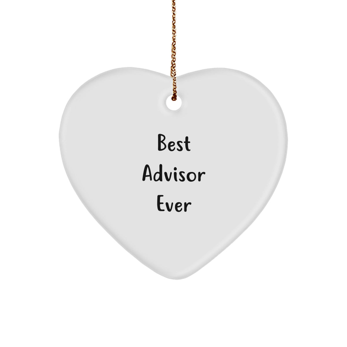 Christmas Unique Gift for Her Advisor Heart Ornament – Best Advisor Ever - Image 1