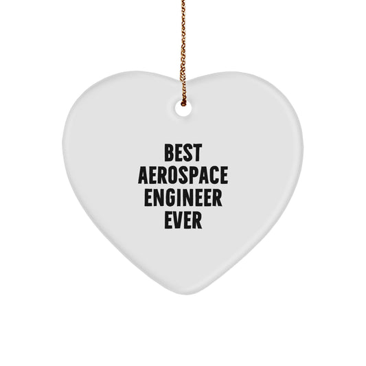 Aerospace Engineer Heart Ornament Best Gift for Friends Christmas - Image 1