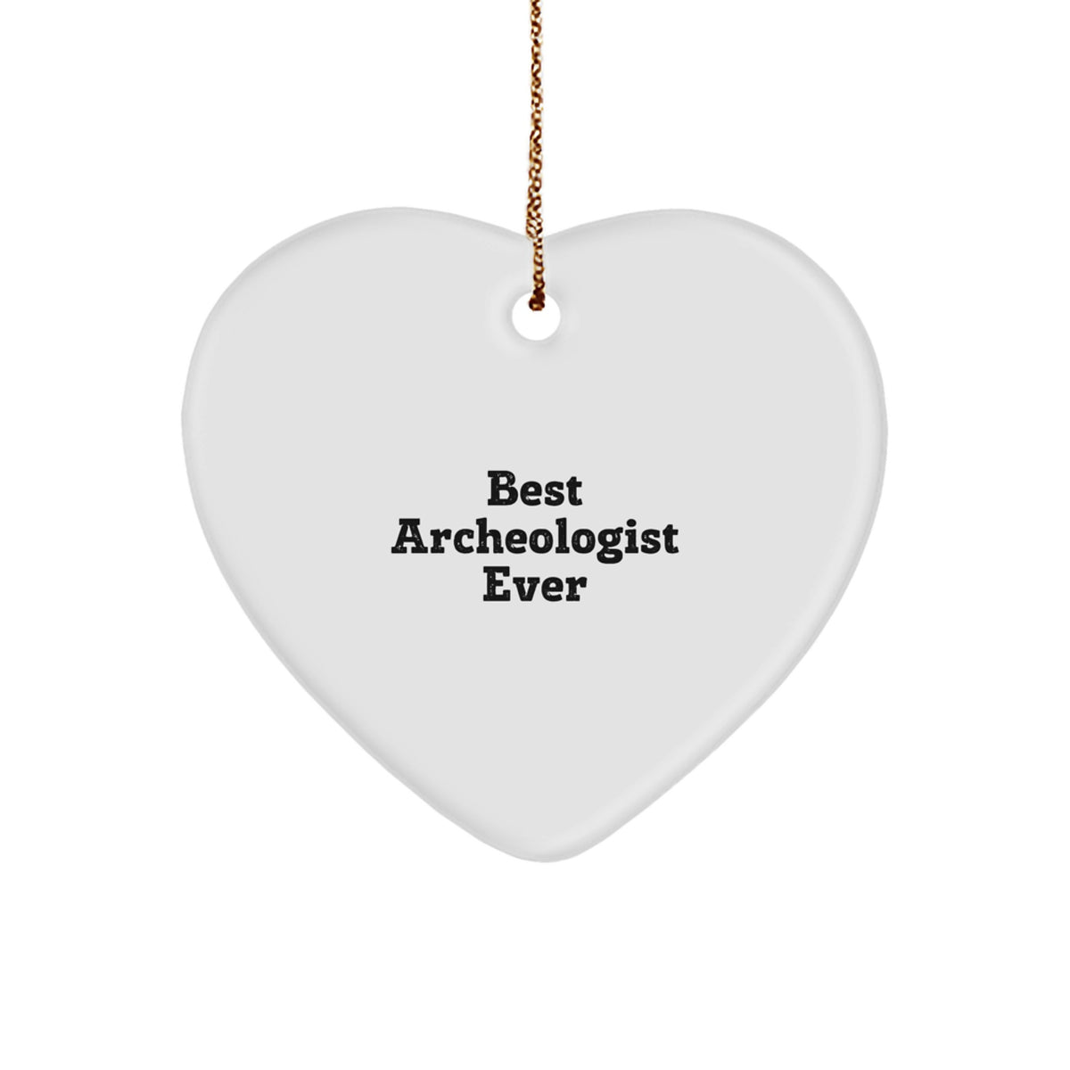 Archeologist Favorite Heart Ornament for Kids Christmas Gift - Image 1