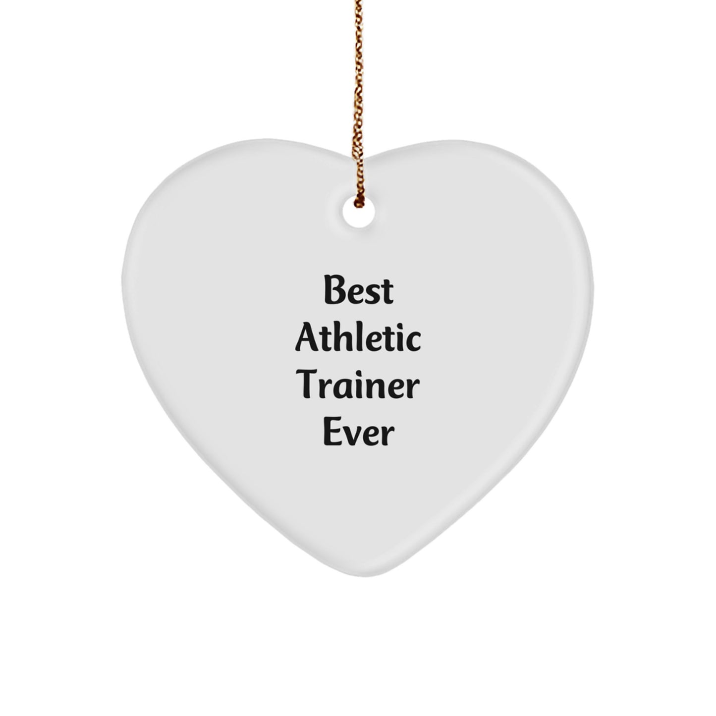 Athletic Trainer Heart Ornament Idea for Coworkers Christmas Gift - Image 1