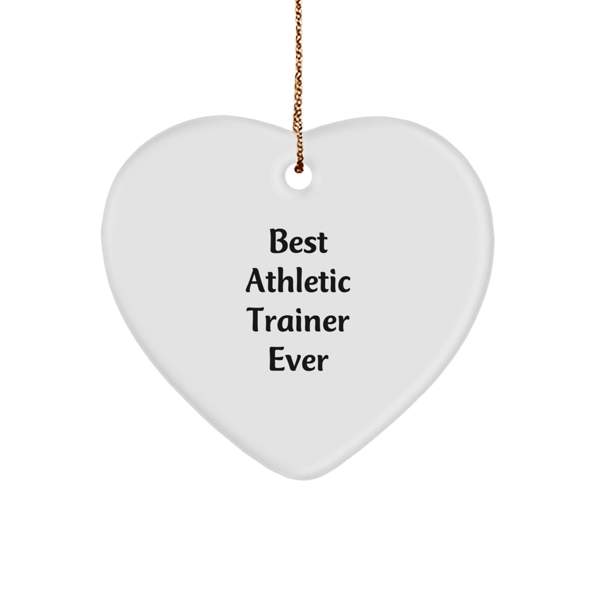 Athletic Trainer Heart Ornament Idea for Coworkers Christmas Gift - Image 1