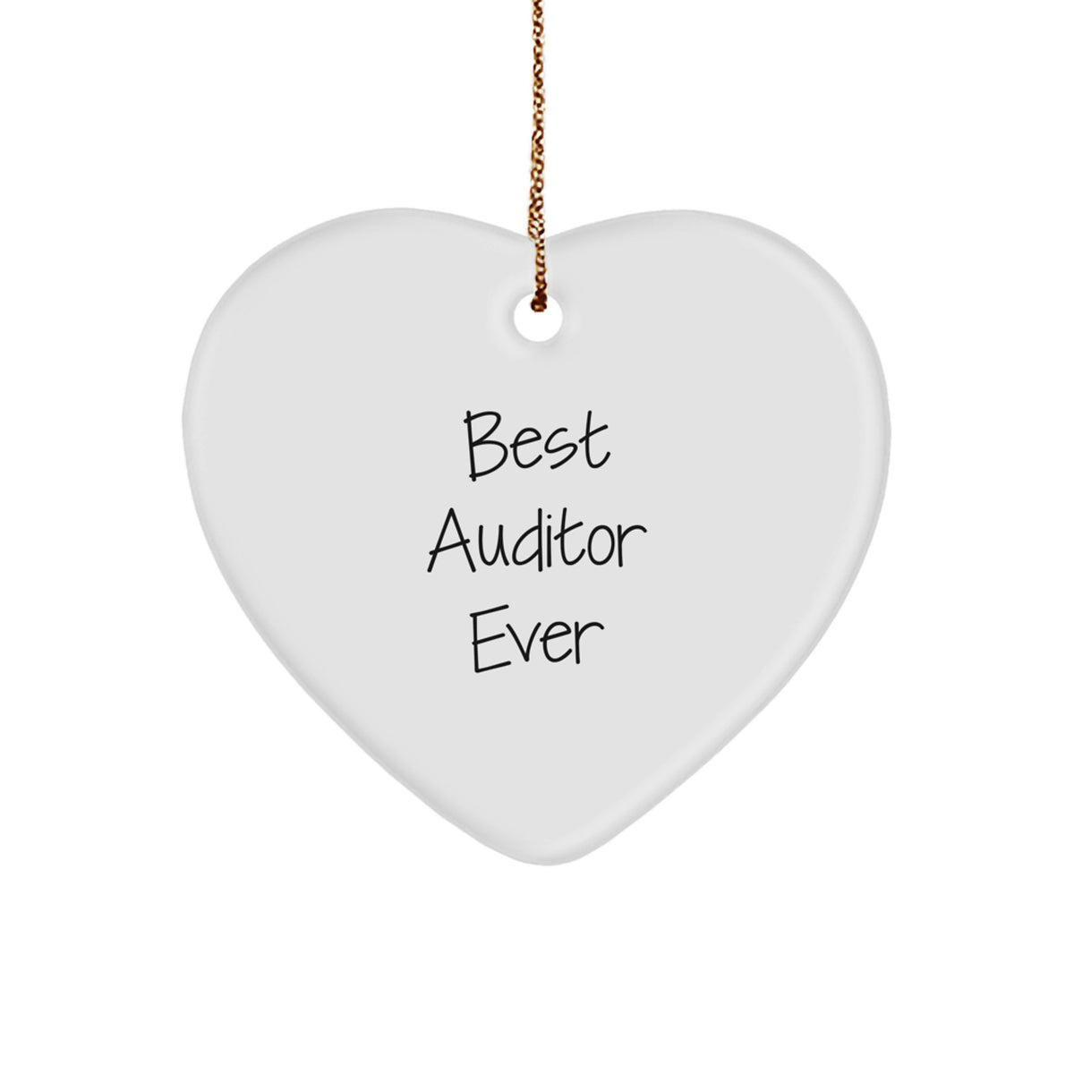 Collectible Heart Ornament for Neighbors – Best Auditor Ever Gift - Image 1
