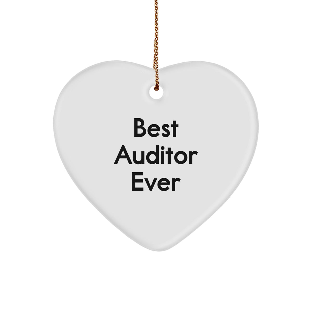 Playful Best Auditor Ever Christmas Ornament Novelty for Friends Gift - Image 1