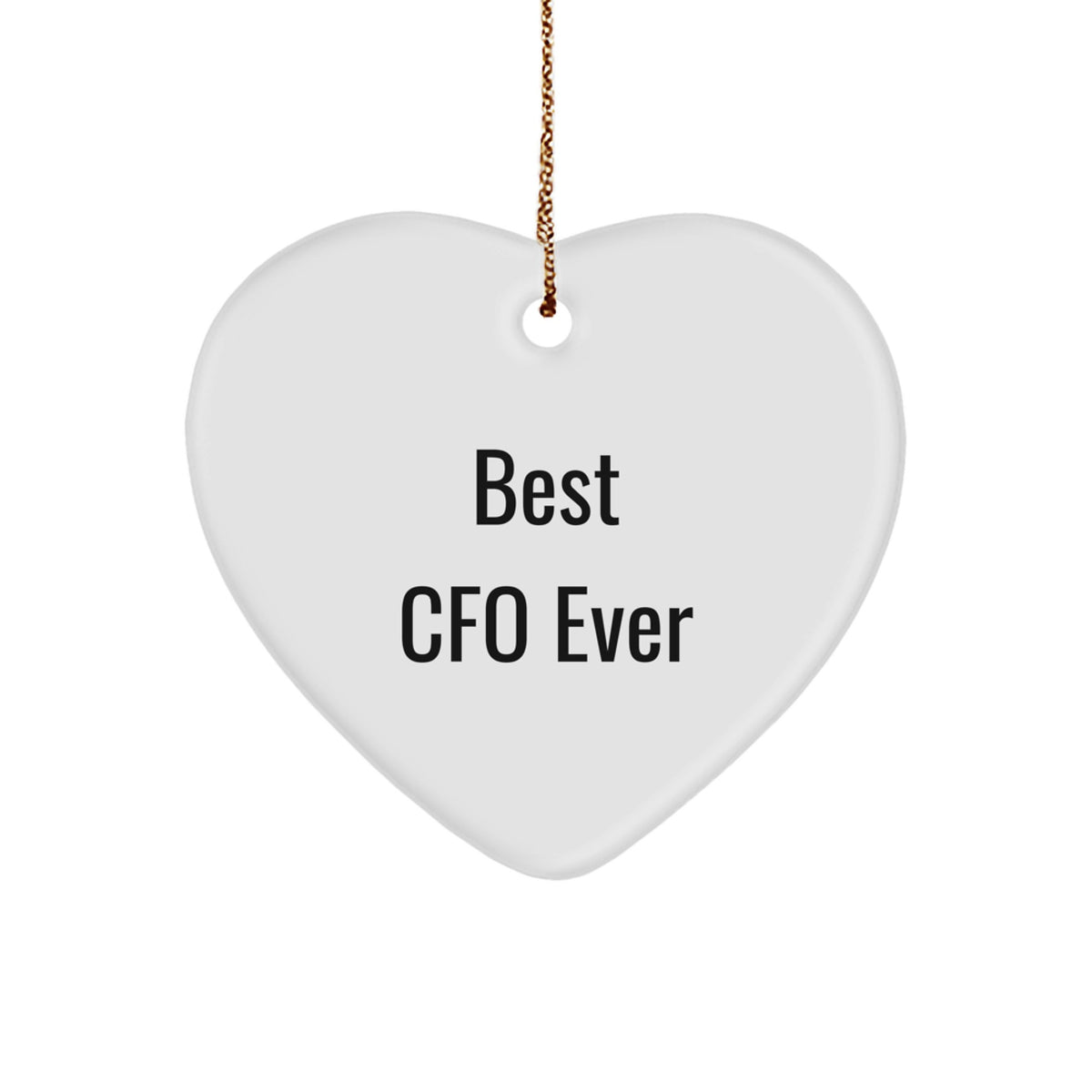 Heart Christmas Ornament Cfo Companion for a Best Friend Festive Gift - Image 1