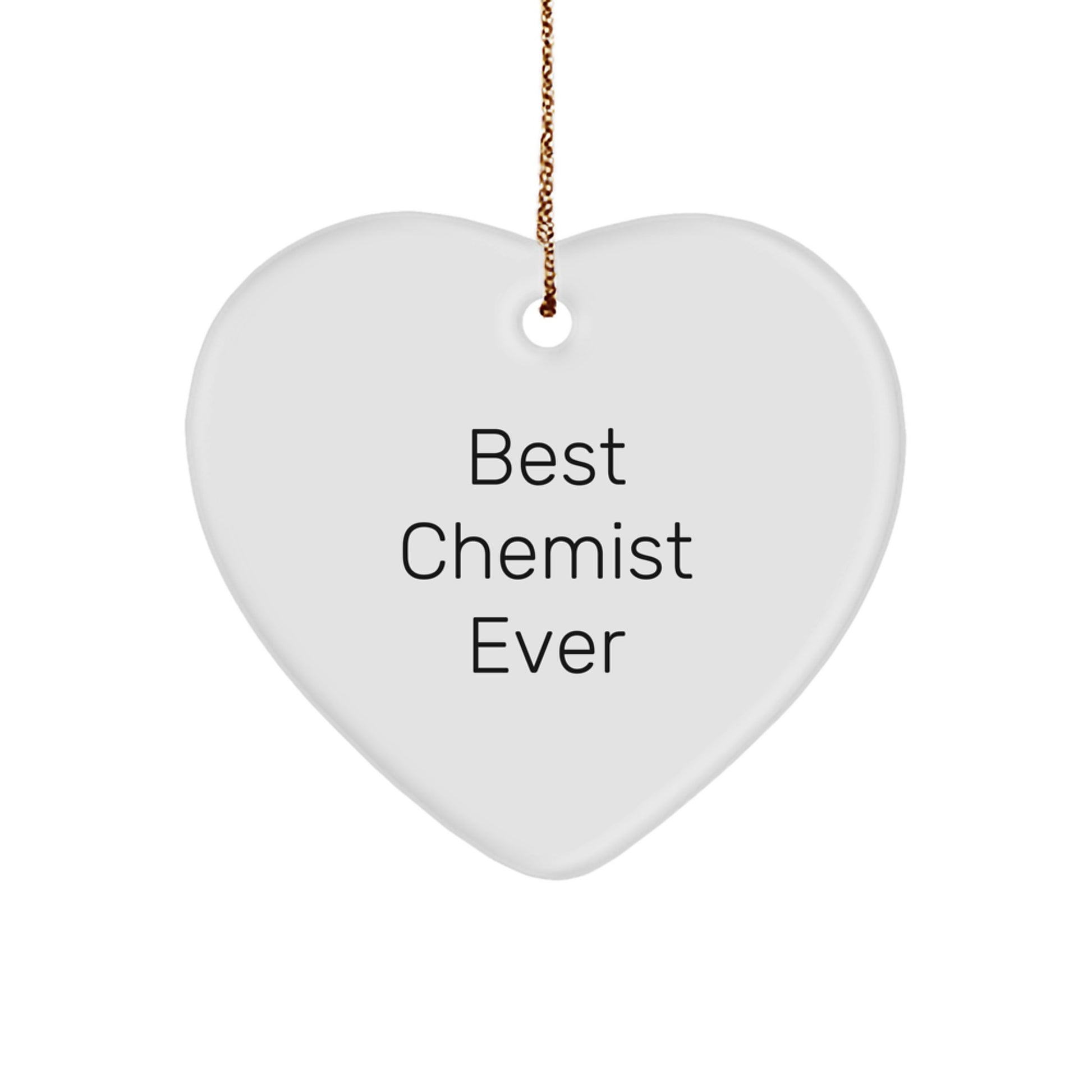 Funny Chemist Heart Ornament Gifts from Friends for Best Chemist Ever at Christmas - Image 1