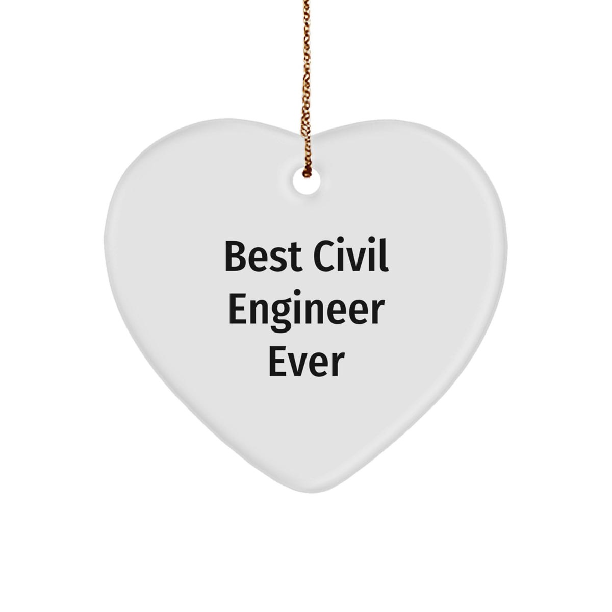 Civil Engineer Keepsake Christmas Ornament for Him Gift - Image 1