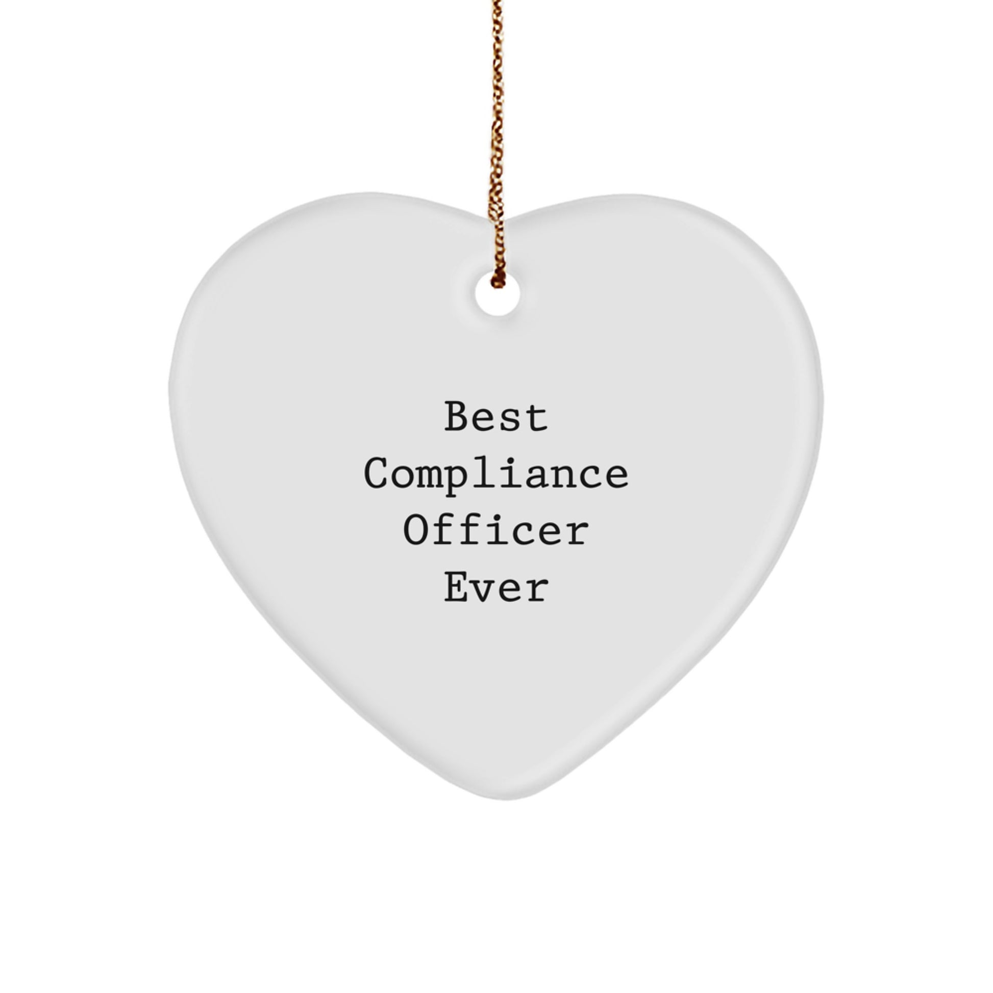 Best Compliance Officer Ever Christmas Ornament for Friends Gift - Image 1