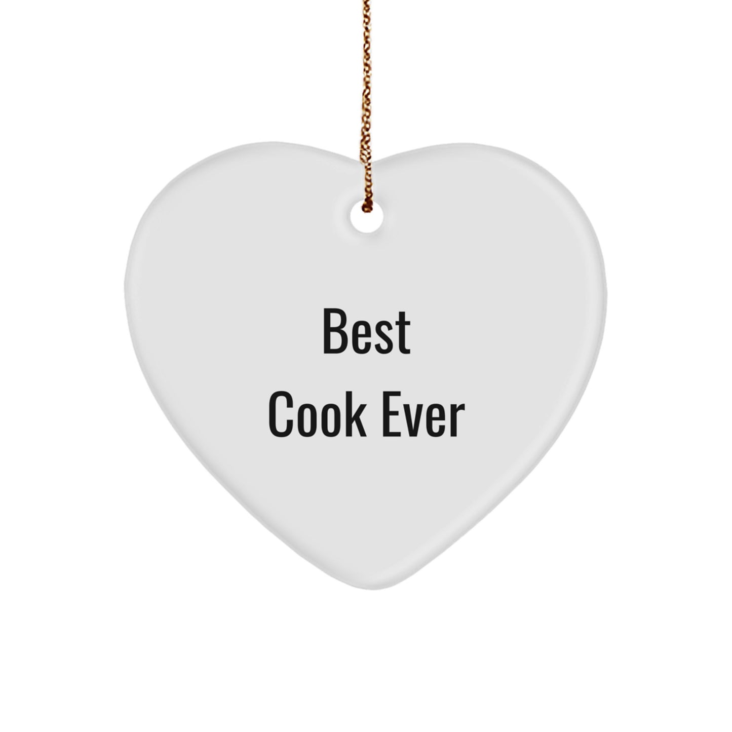 Best Cook Ever Keepsake Christmas Ornament for Him Gift - Image 1