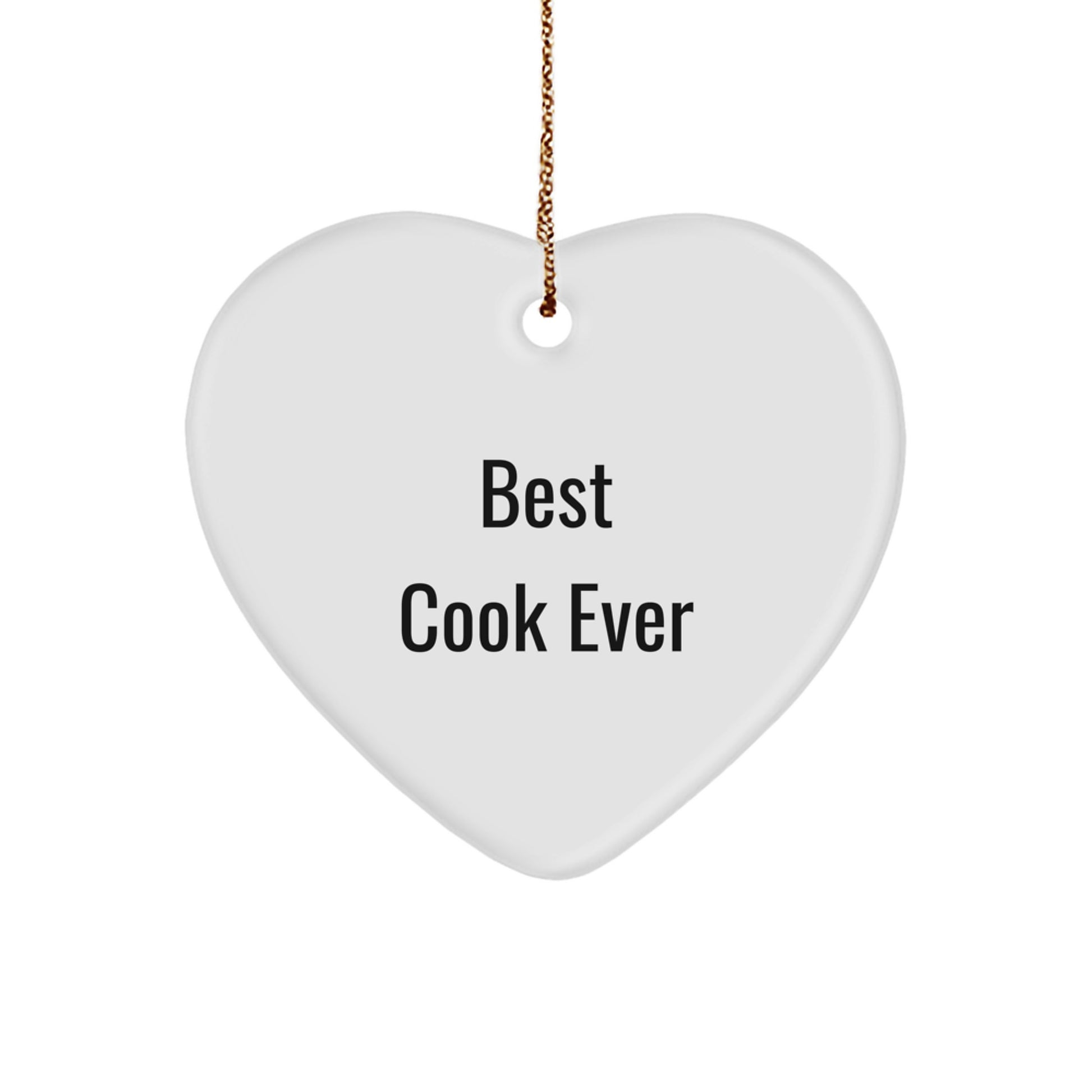 Best Cook Ever Keepsake Christmas Ornament for Him Gift - Image 1