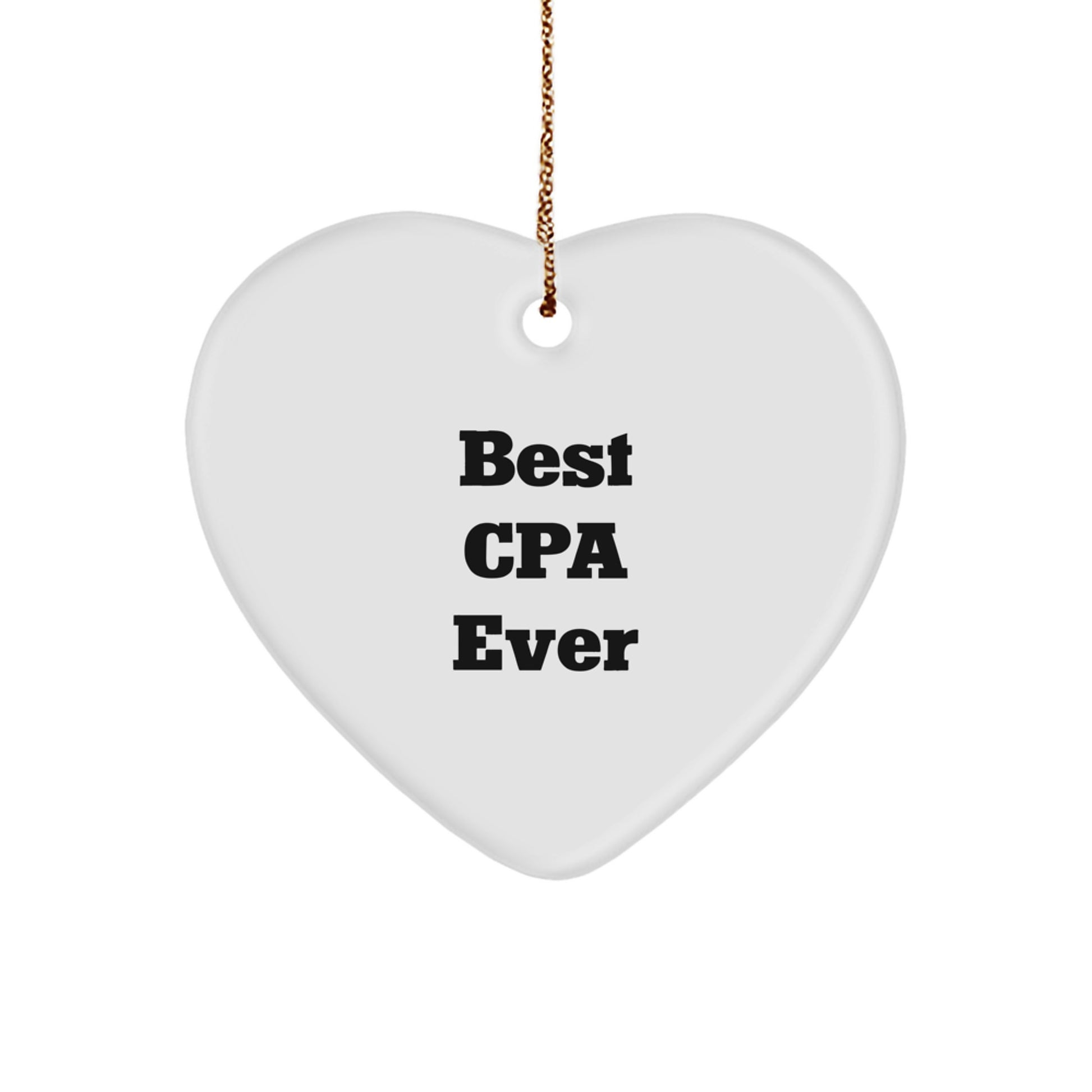 Cheeky Cpa Heart Ornament Novelty Christmas Gift for Friends - Image 1