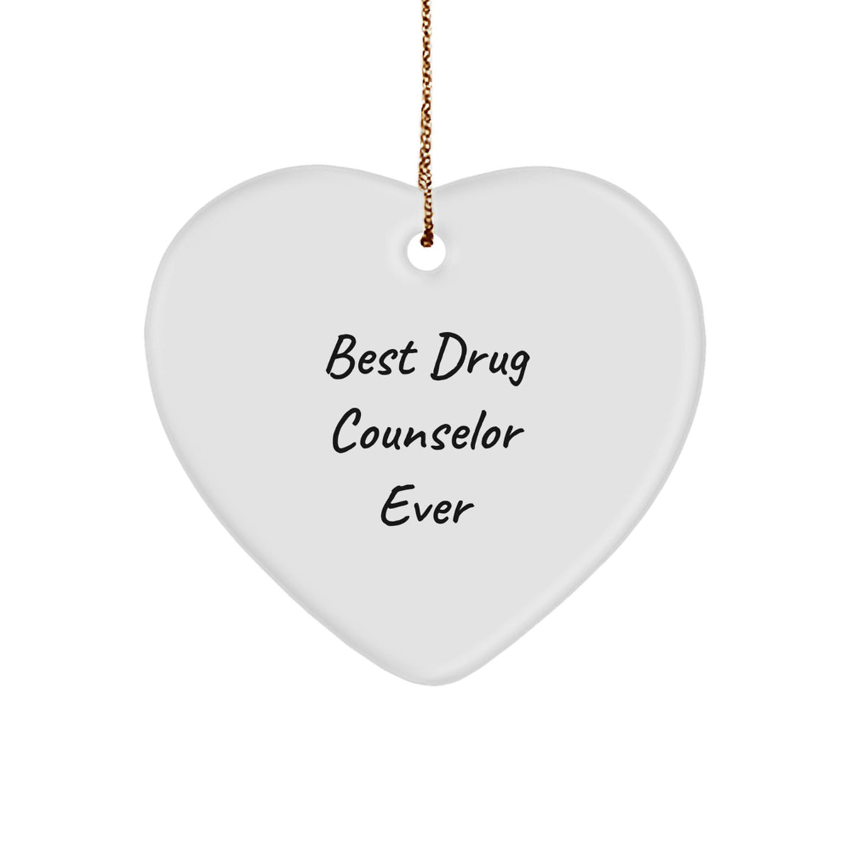Drug Counselor Keepsake Christmas Ornament for Him Gift - Image 1