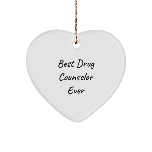 Drug Counselor Keepsake Christmas Ornament for Him Gift - Image 1
