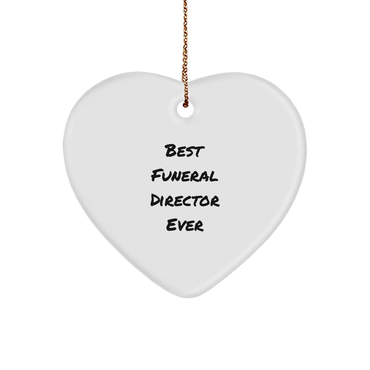 Best Funeral Director Ever Keepsake Christmas Ornament for Him Gift - Image 1