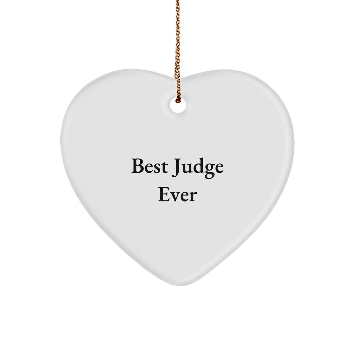 Christmas Gift for Teens Judge Surprise Heart Ornament - Image 1