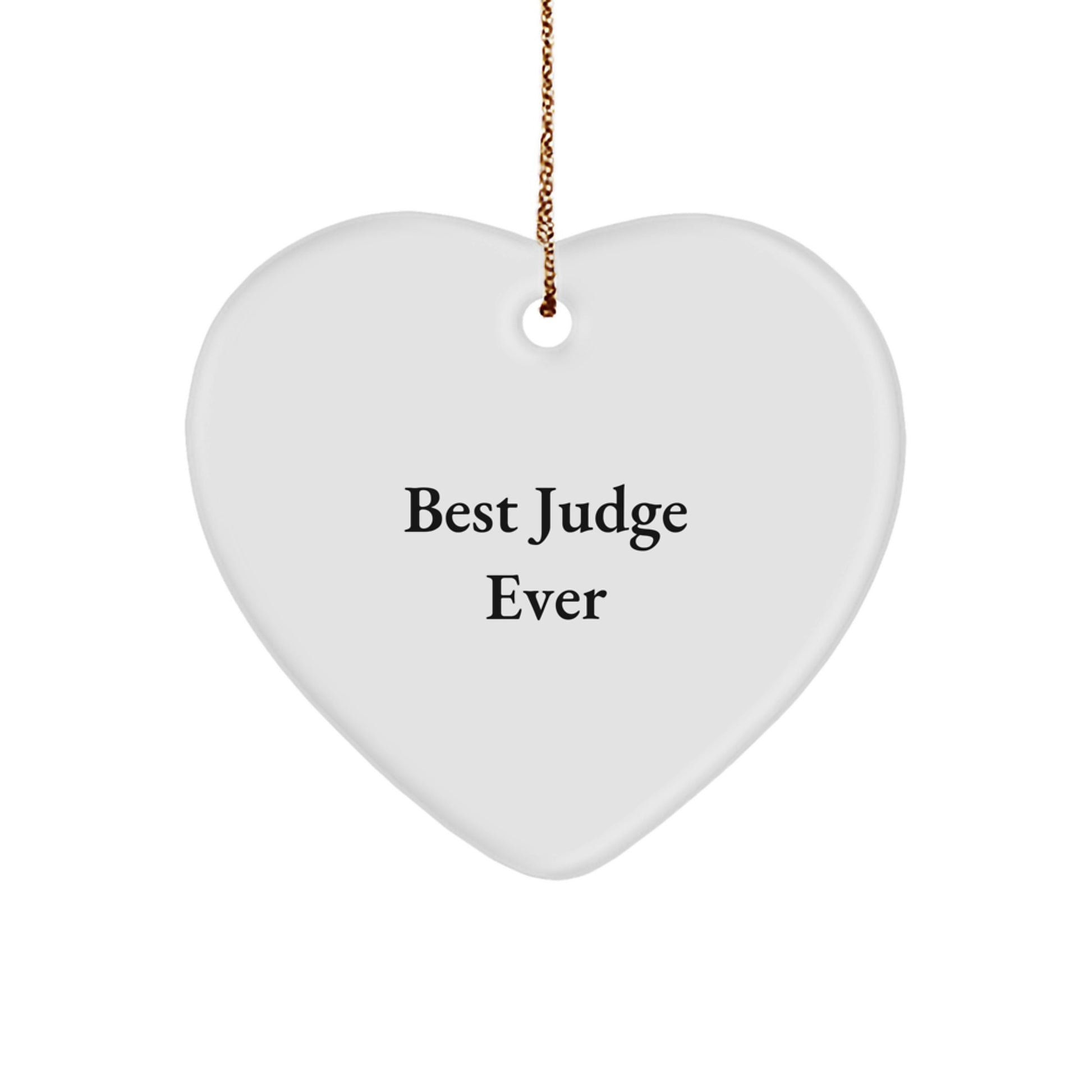 Christmas Gift for Teens Judge Surprise Heart Ornament - Image 1