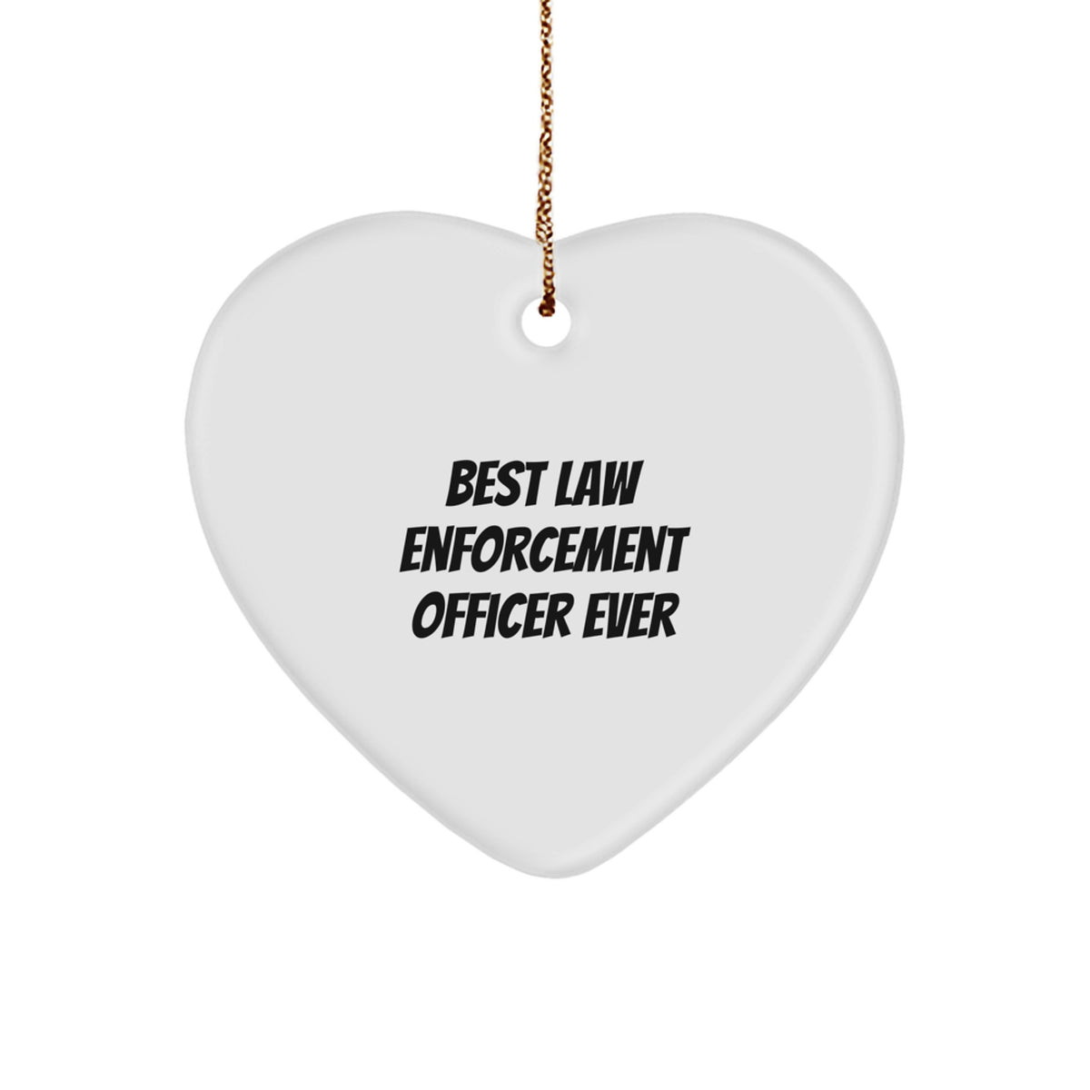 Favorite Christmas Ornament Gift for Kids - Best Law Enforcement Officer - Image 1