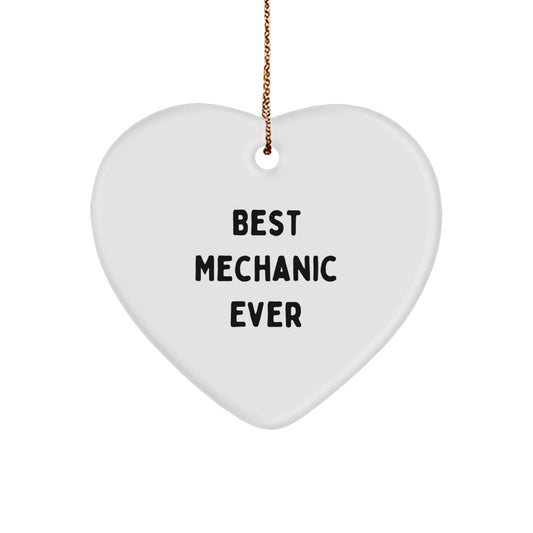 Best Mechanic Ever Keepsake Holiday Christmas Ornament for Him Gift - Image 1
