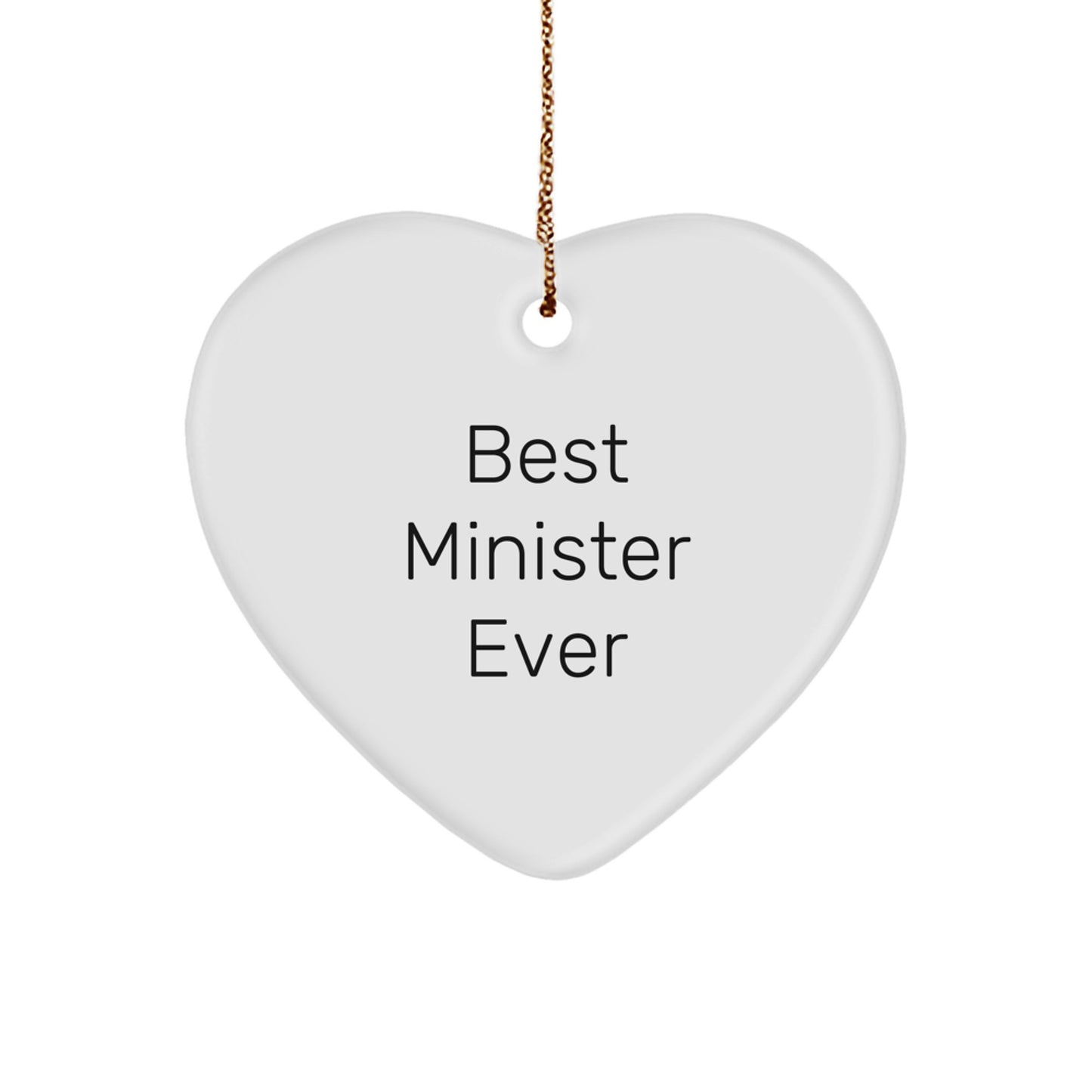 Minister Keepsake Christmas Ornament for Him – Best Minister Ever Gift - Image 1
