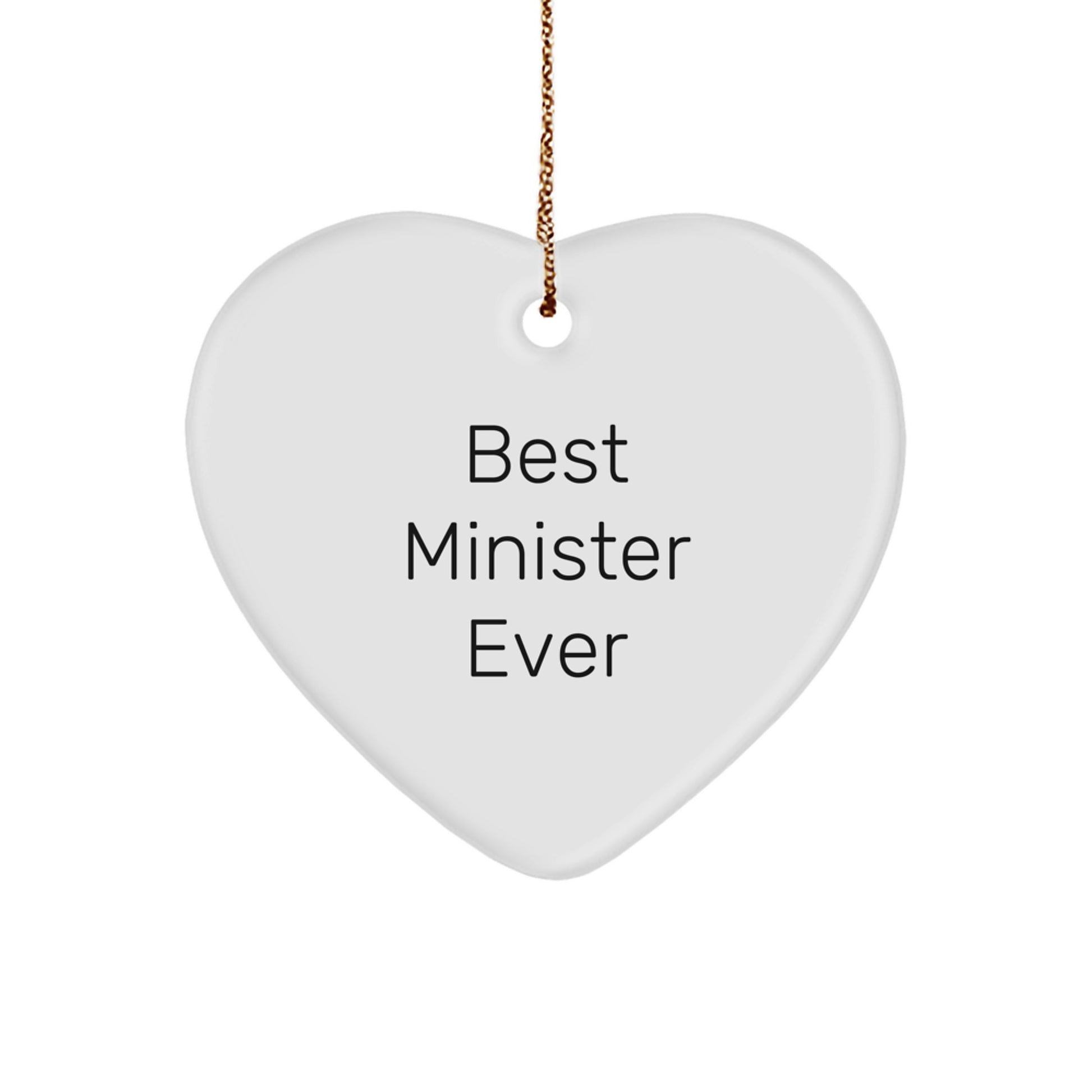 Minister Keepsake Christmas Ornament for Him – Best Minister Ever Gift - Image 1