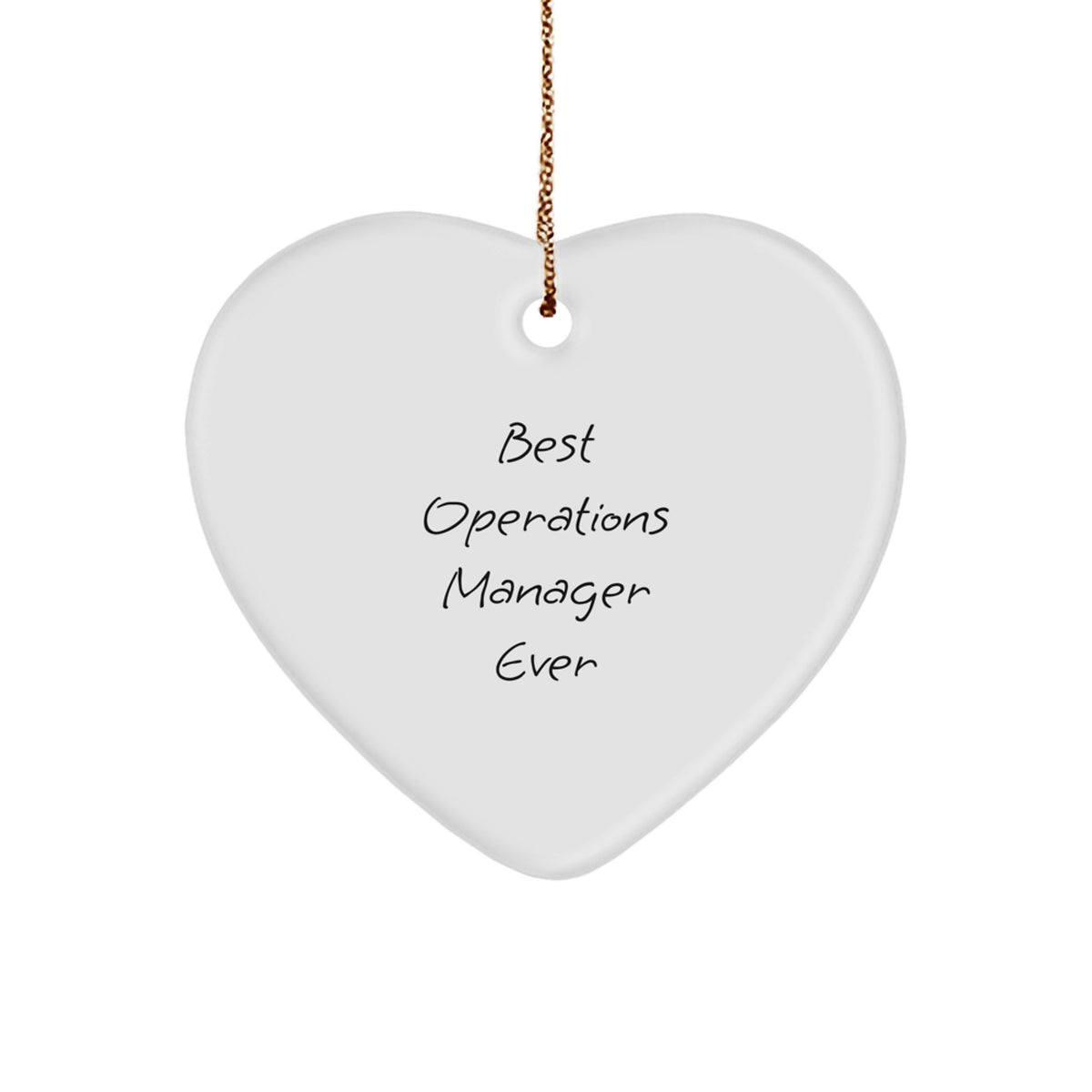 Favorite Operations Manager Heart Ornament for Kids Christmas Gift - Image 1