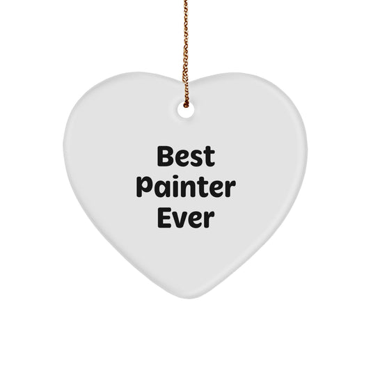 Christmas Gift for Her Painter Keepsake Ornament – Best Painter Ever - Image 1