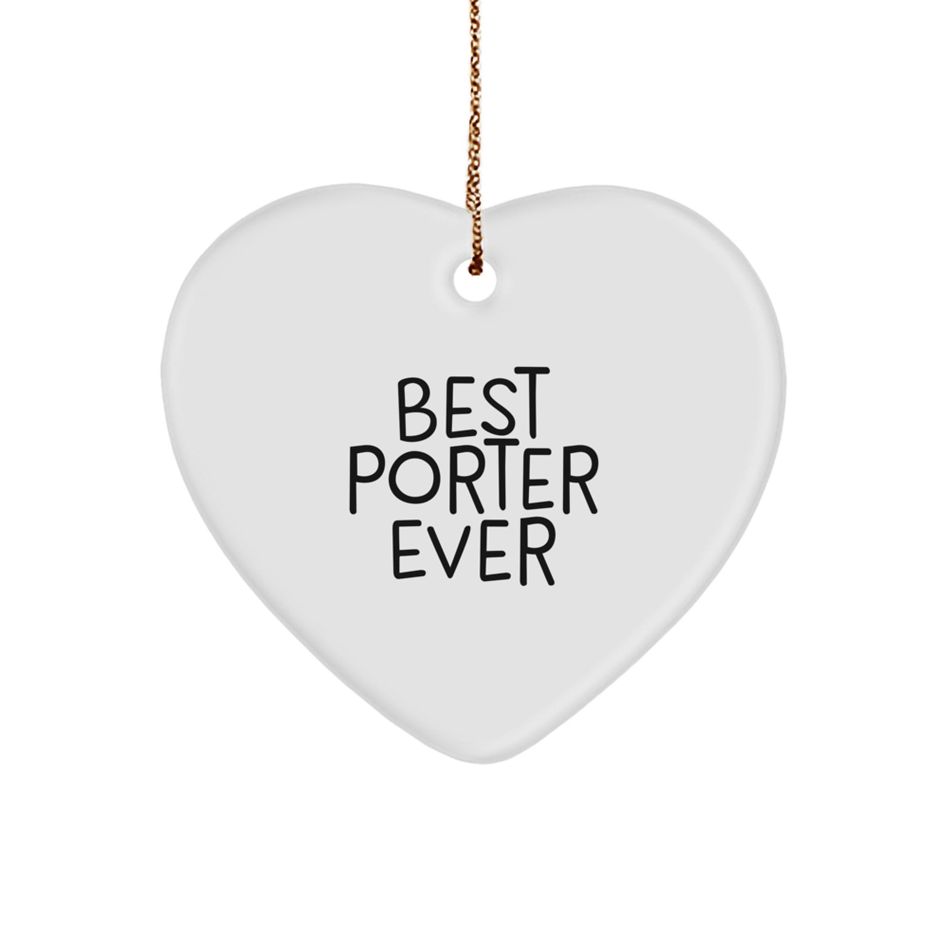 Playful Best Porter Ever Novelty Christmas Ornament for Friends Gift - Image 1