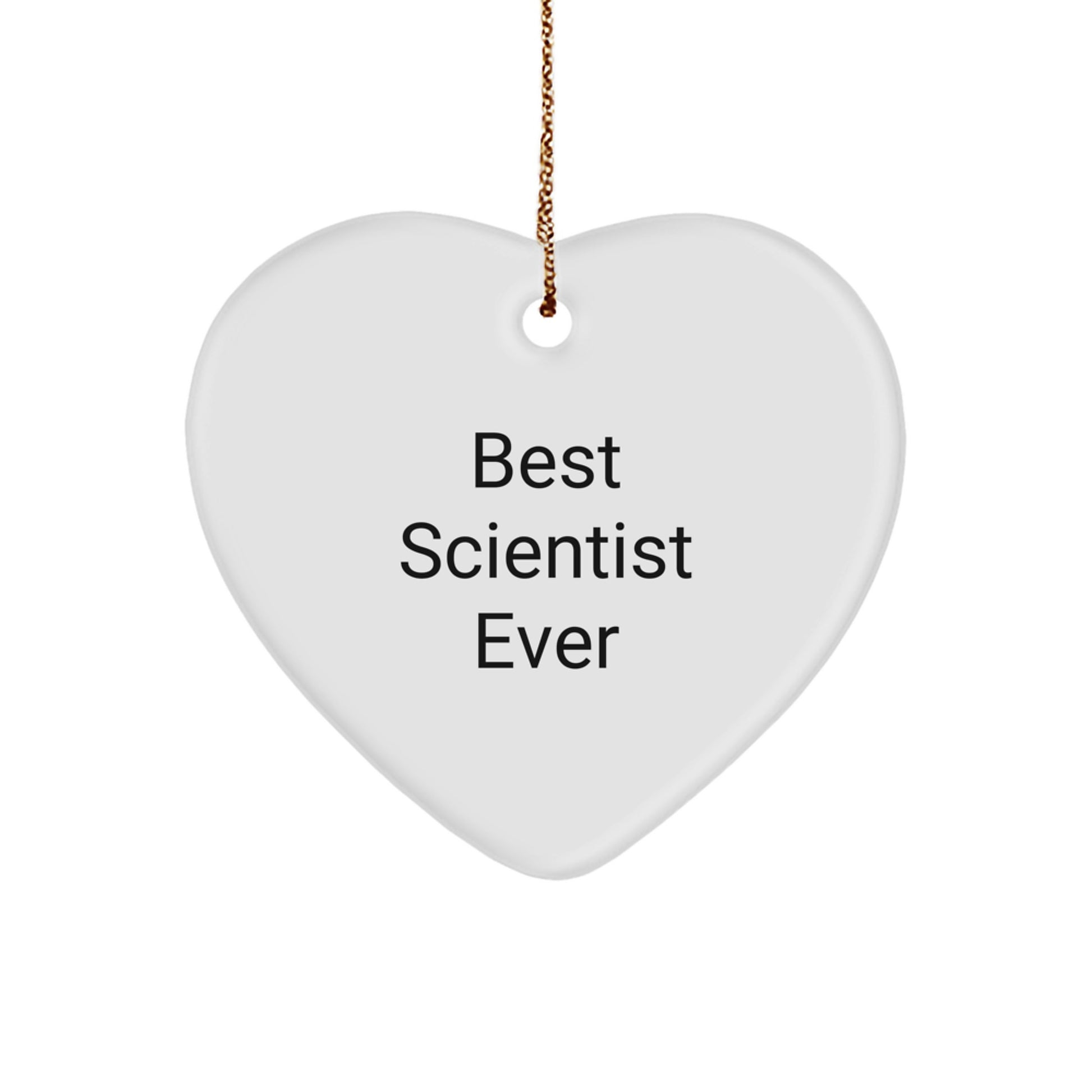 Christmas Gift for Her Scientist Heart Ornament Best Scientist Ever - Image 1