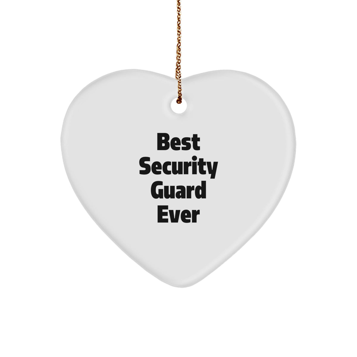 Christmas Ornament Gift for a Colleague Best Security Guard Ever - Image 1