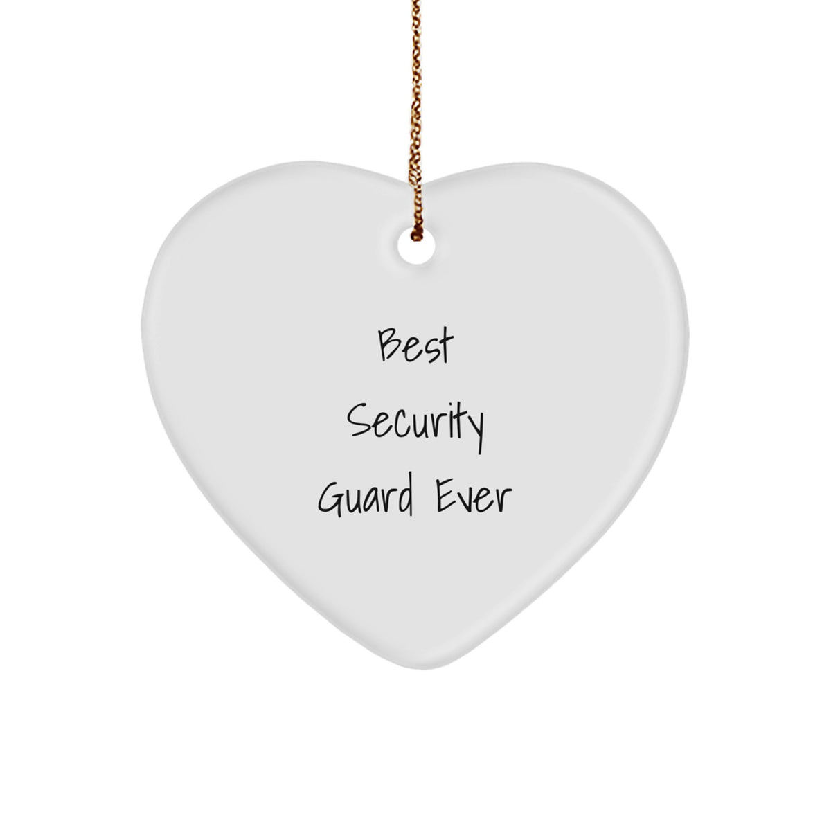 Best Security Guard Ever Novelty Christmas Ornament for Friends Gift - Image 1
