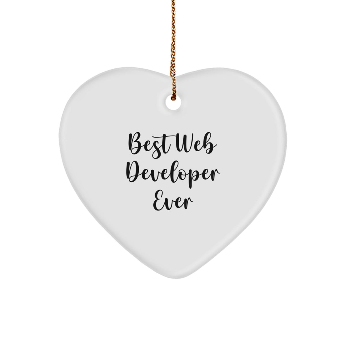 Christmas Gift for Her Web Developer Best Web Developer Ever Ornament - Image 1