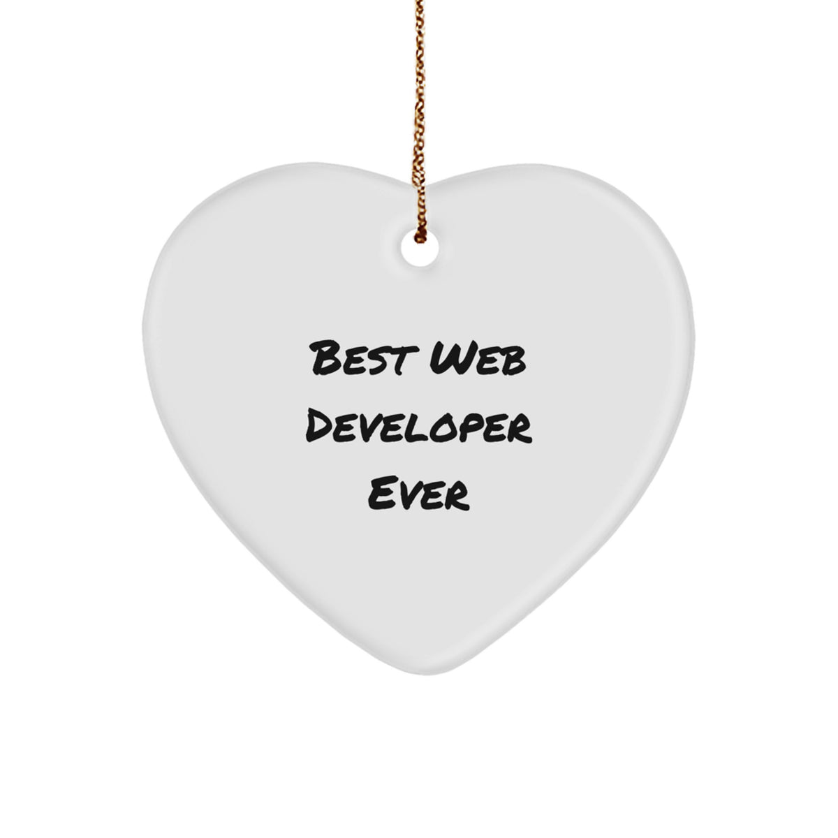 Web Developer Best Web Developer Christmas Ornament for Him Gift - Image 1