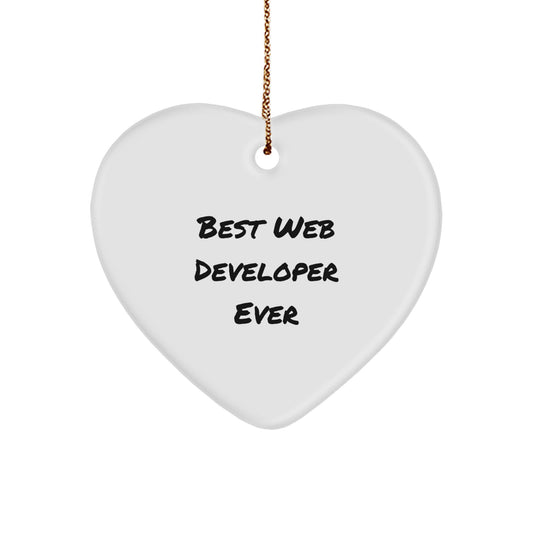 Web Developer Best Web Developer Christmas Ornament for Him Gift - Image 1
