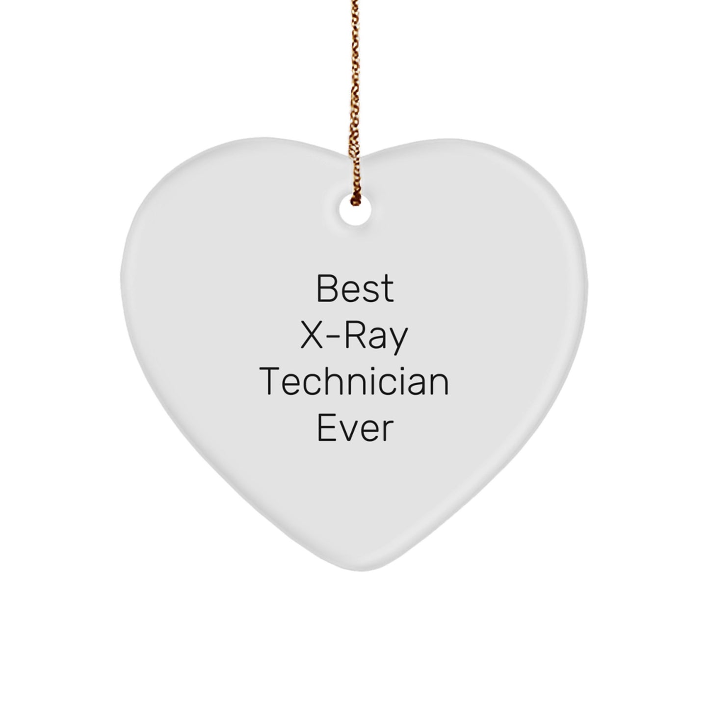Christmas Gift X-Ray Technician Heart Ornament for Her Present - Image 1