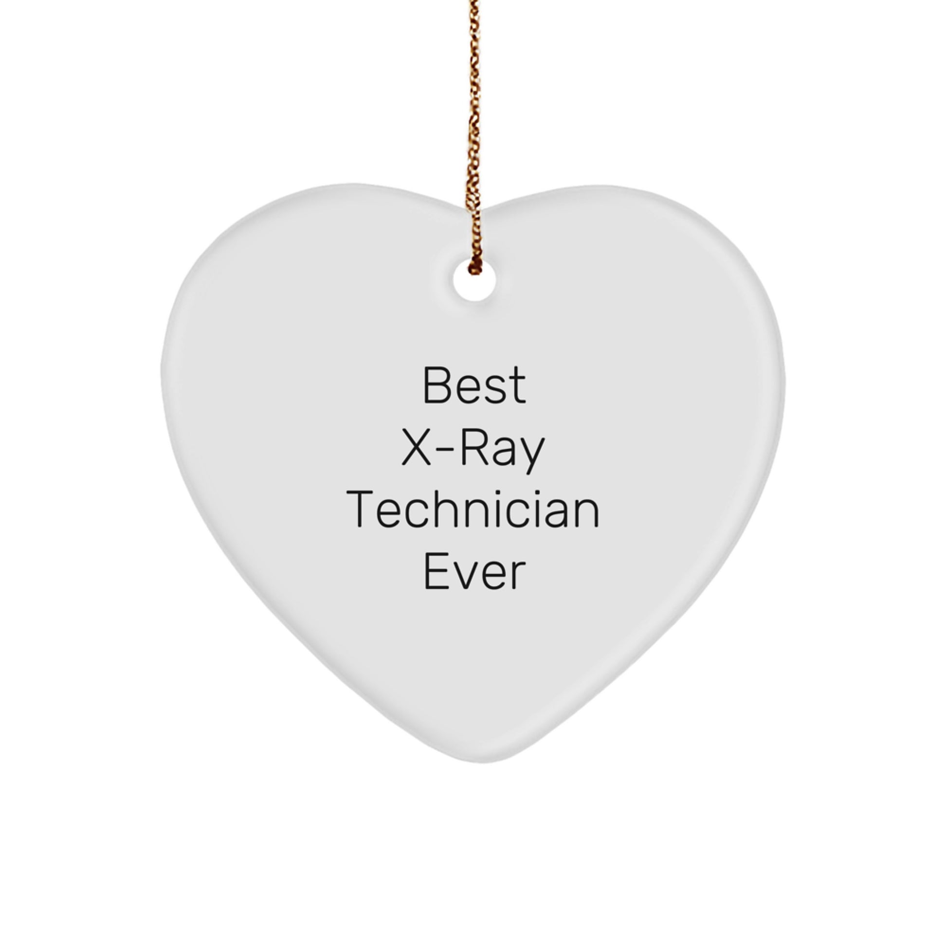 Christmas Gift X-Ray Technician Heart Ornament for Her Present - Image 1