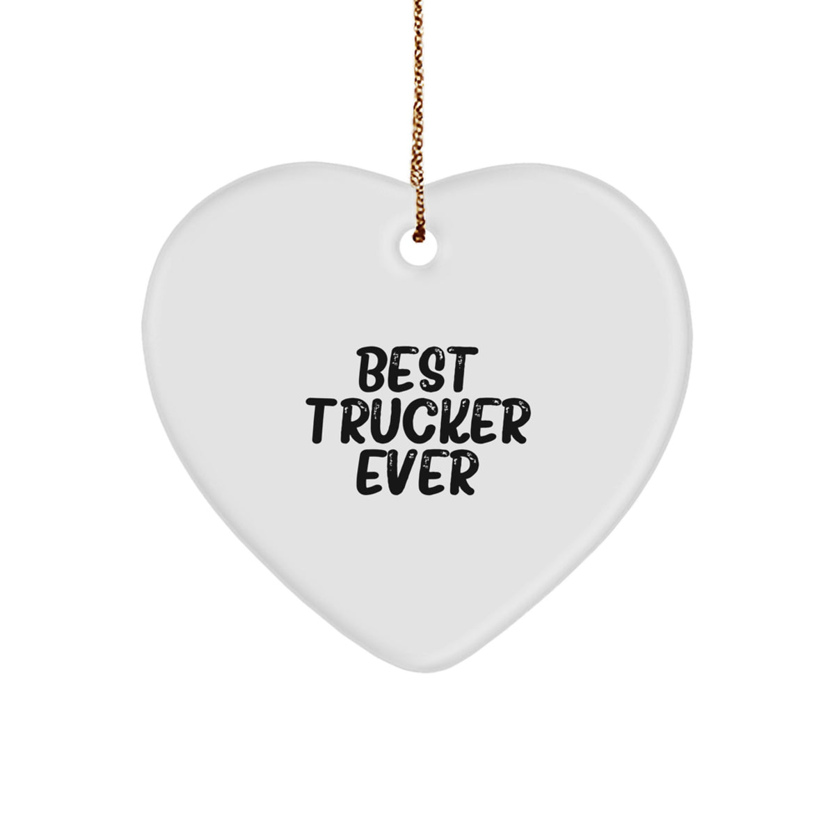 Ultimate Trucker Heart Christmas Ornament for Best Friend Keepsakes Gift - Image 1