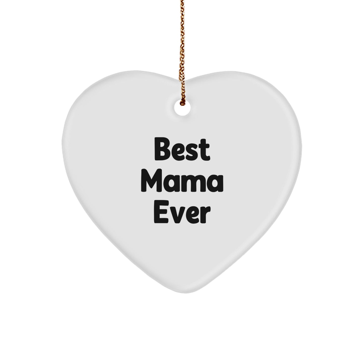 Mama Heart Ornament Keepsake for Her Christmas Gift - Image 1