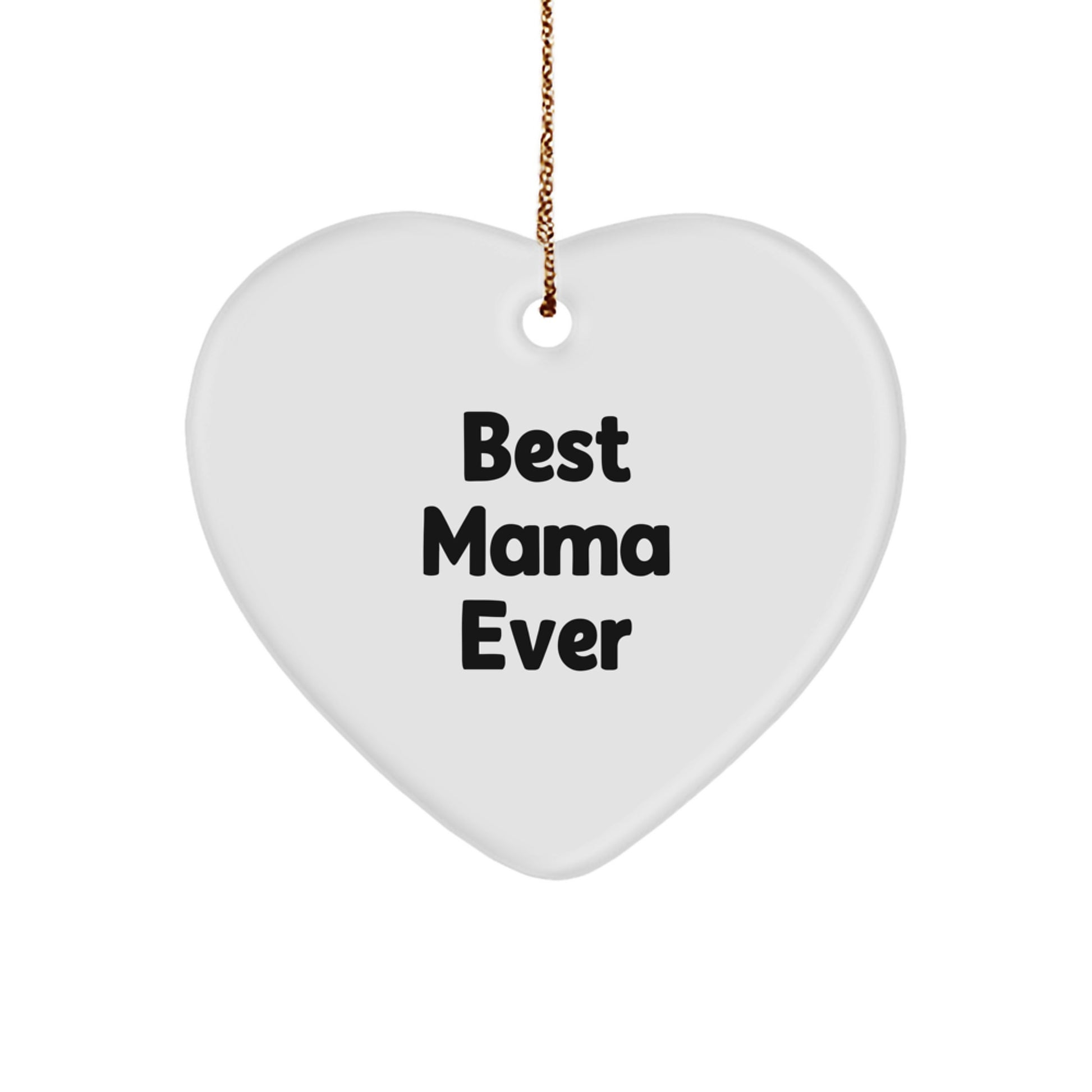 Mama Heart Ornament Keepsake for Her Christmas Gift - Image 1