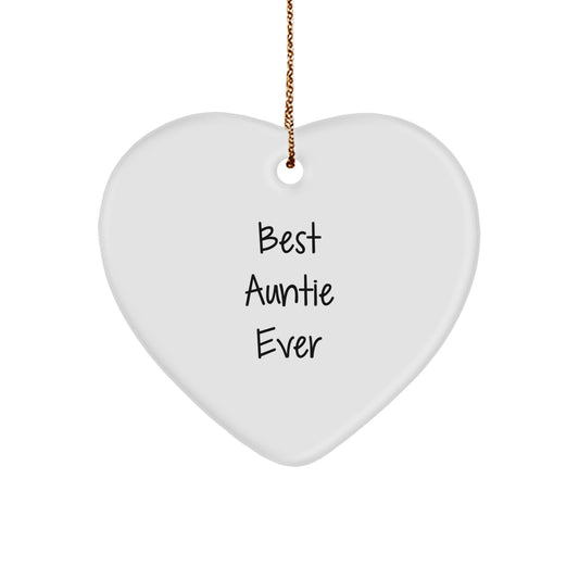 Auntie Keepsake Christmas Ornament for Him Gift – Best Auntie Ever - Image 1