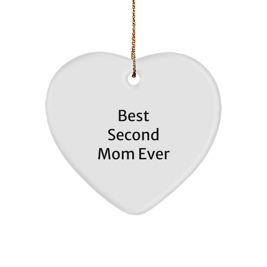 Second Mom Keepsake Christmas Ornament for Her Best Second Mom Gift - Image 1