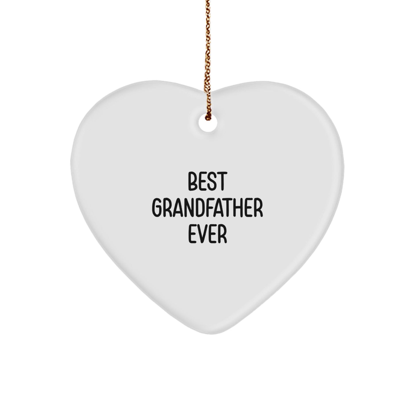 Grandfather Heart Christmas Ornament Gift Surprise for an Uncle - Image 1