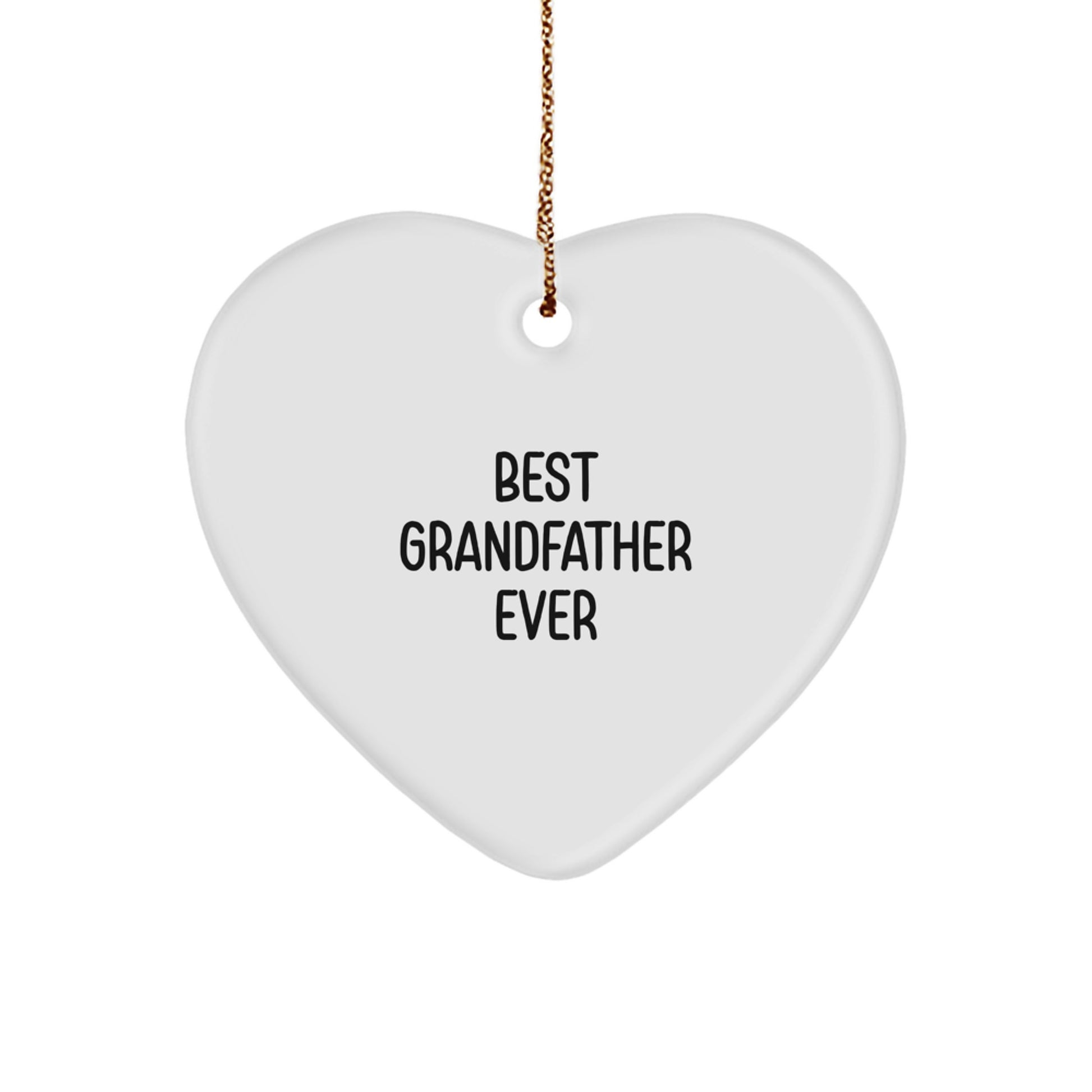 Grandfather Heart Christmas Ornament Gift Surprise for an Uncle - Image 1