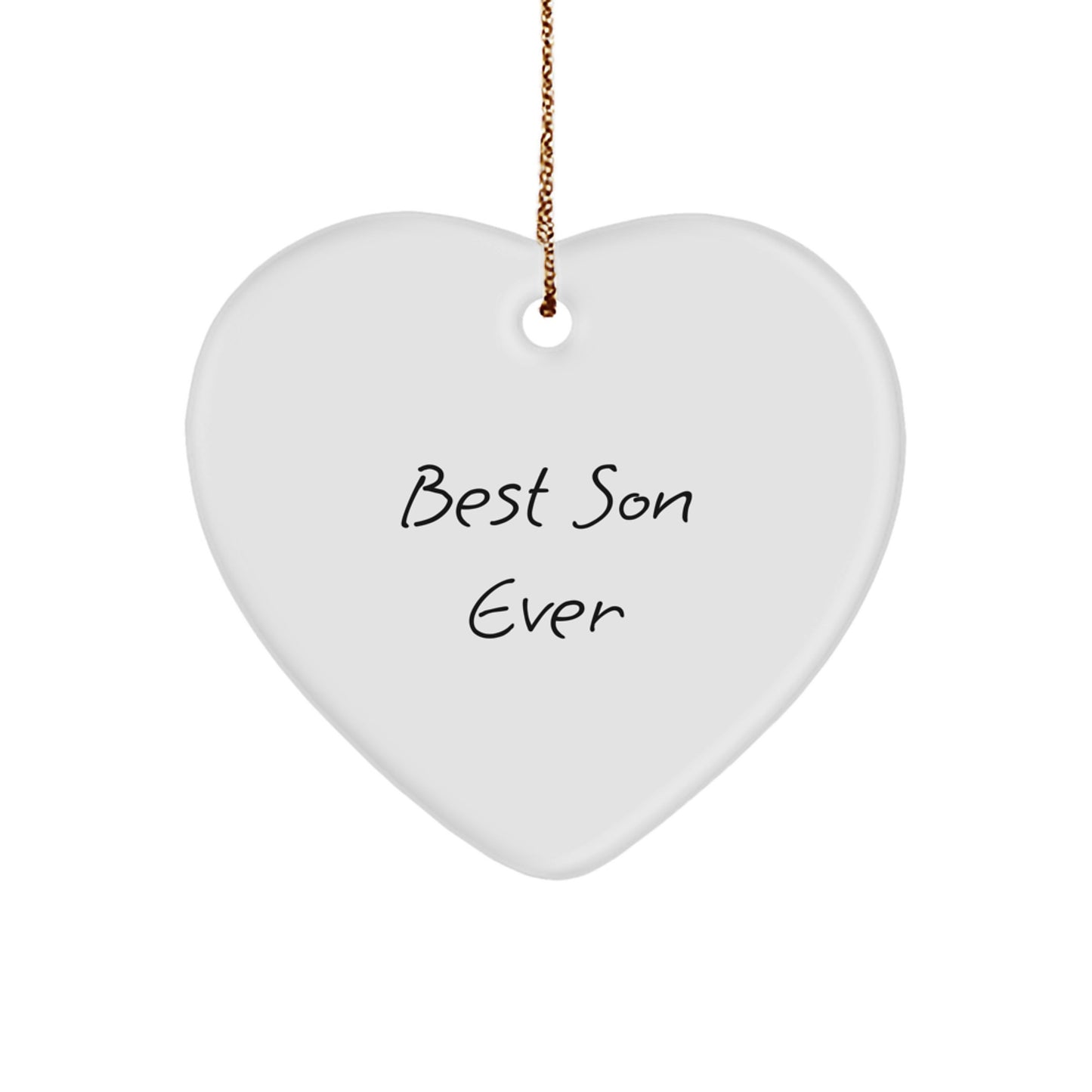 Son Keepsake Christmas Ornament for Him – Best Son Ever Gift, Durable - Image 1