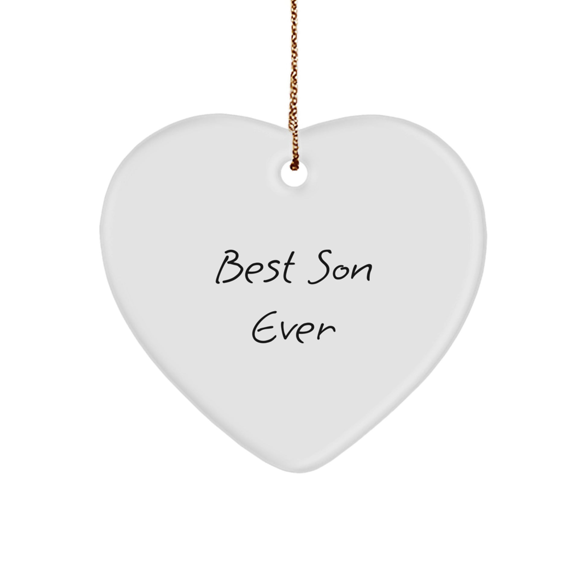 Son Keepsake Christmas Ornament for Him – Best Son Ever Gift, Durable - Image 1