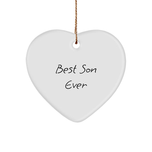 Son Keepsake Christmas Ornament for Him – Best Son Ever Gift, Durable - Image 1